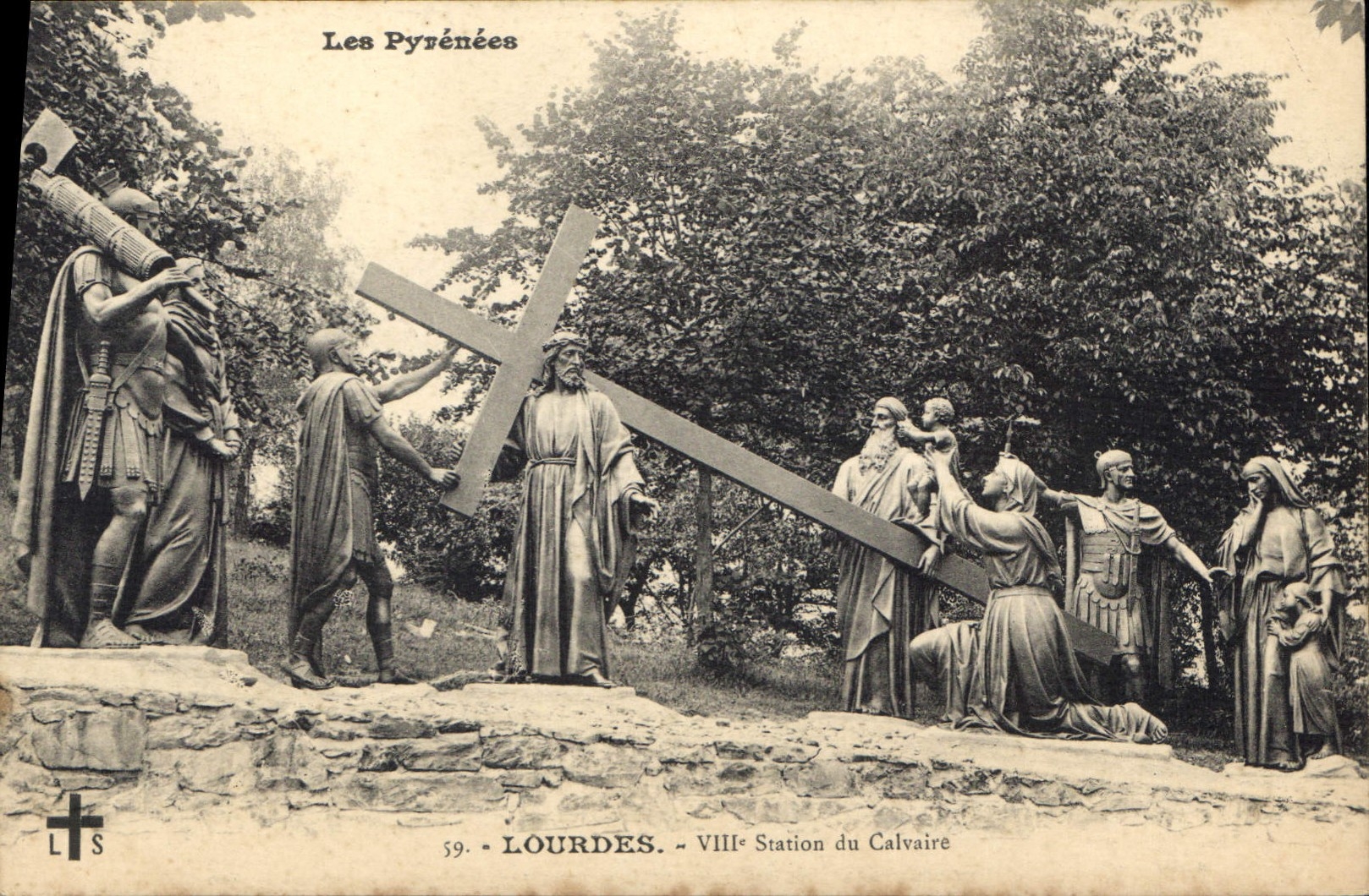 CPA Lourdes VIII Station du Calvaire 