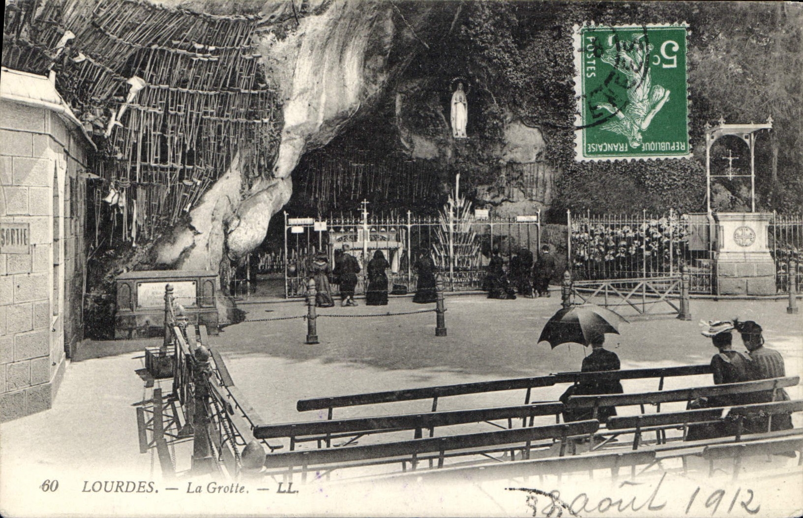 CPA Lourdes La Grotte 