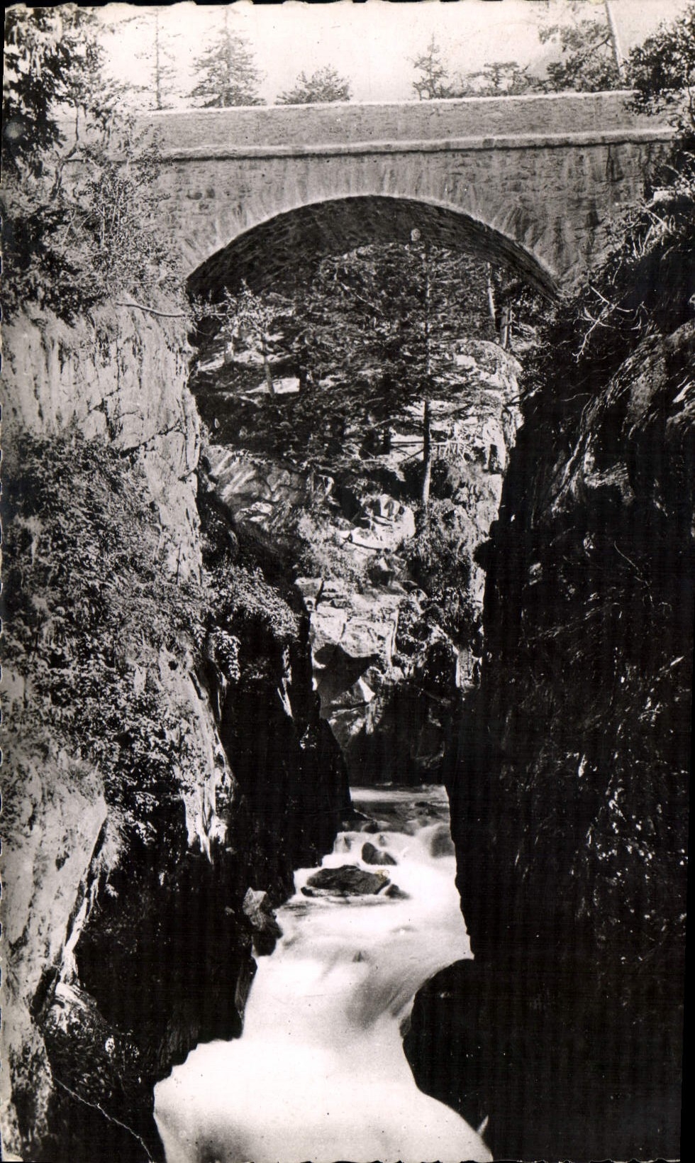 CPA Lourdes Pont d'Espagne 