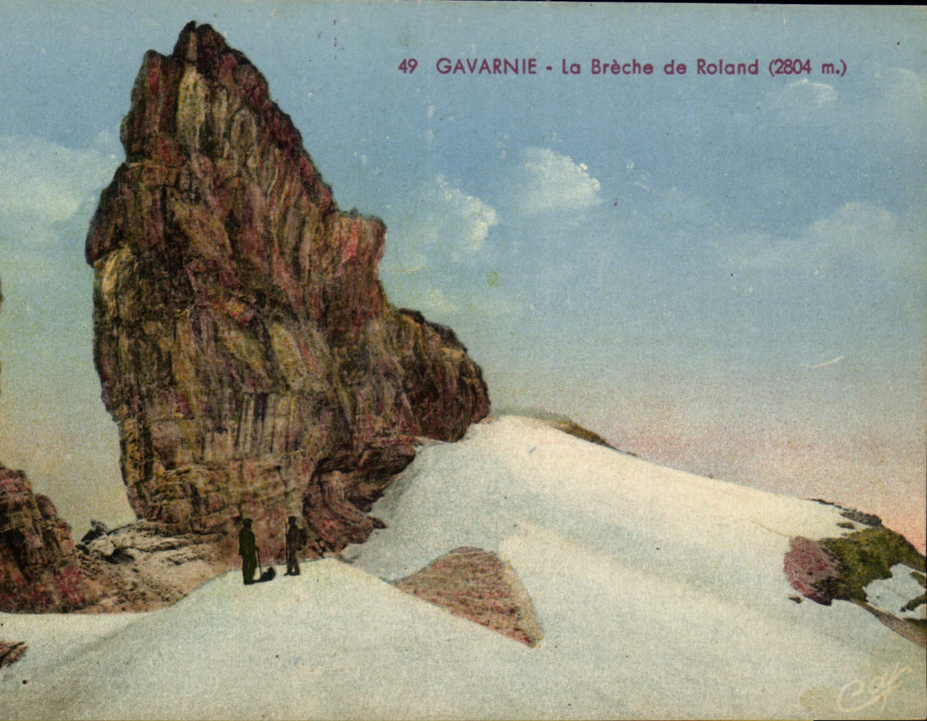 CPA Gavarnie La Breche de Roland 2084 m 