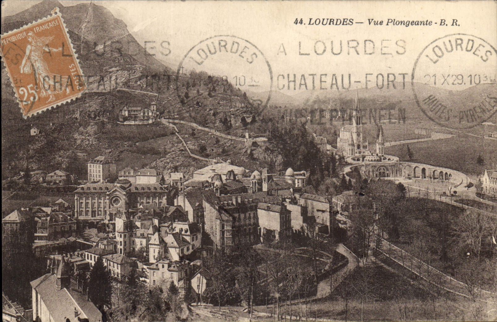 CPA Lourdes Vue Prolongeante 