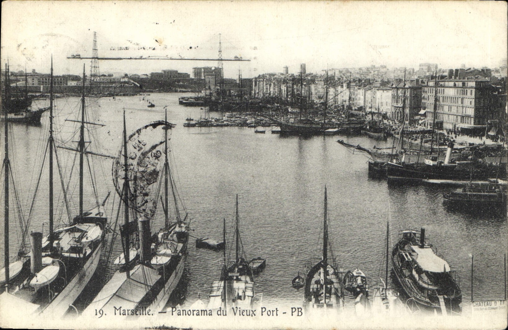 CPA Marseille Panorama du Vieux Port 