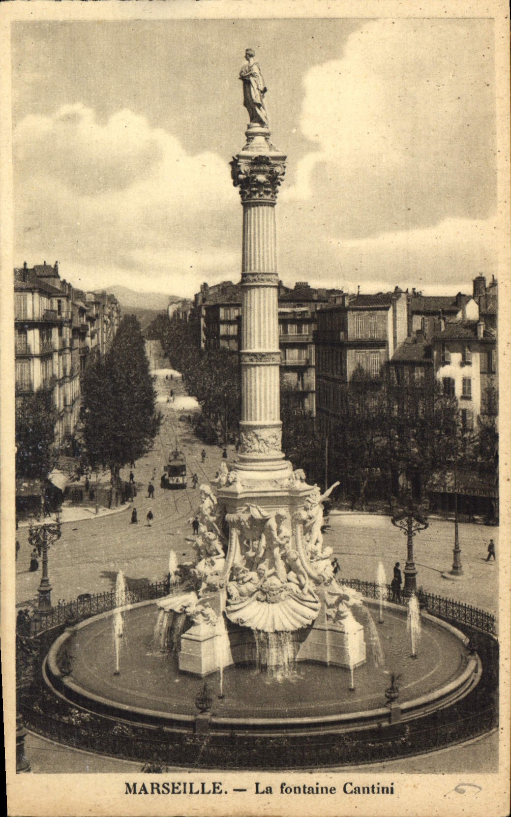 CPA Marseille La Fontaine Cantini 