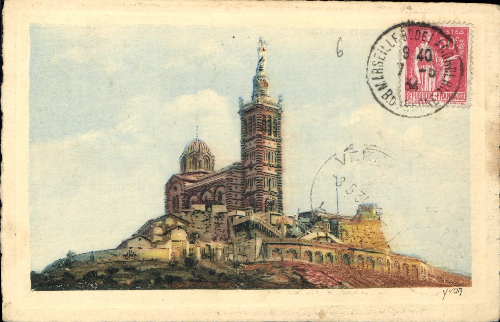 CPA Marseille ND de la Garde La Basilique 