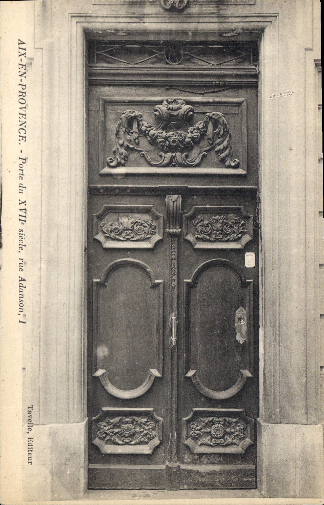 CPA Aix en Provence Porte du XVII siecle rue Adanson