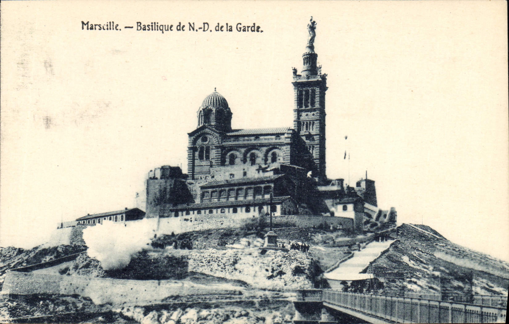 CPA Marseille Basilique de N d de la Garde 