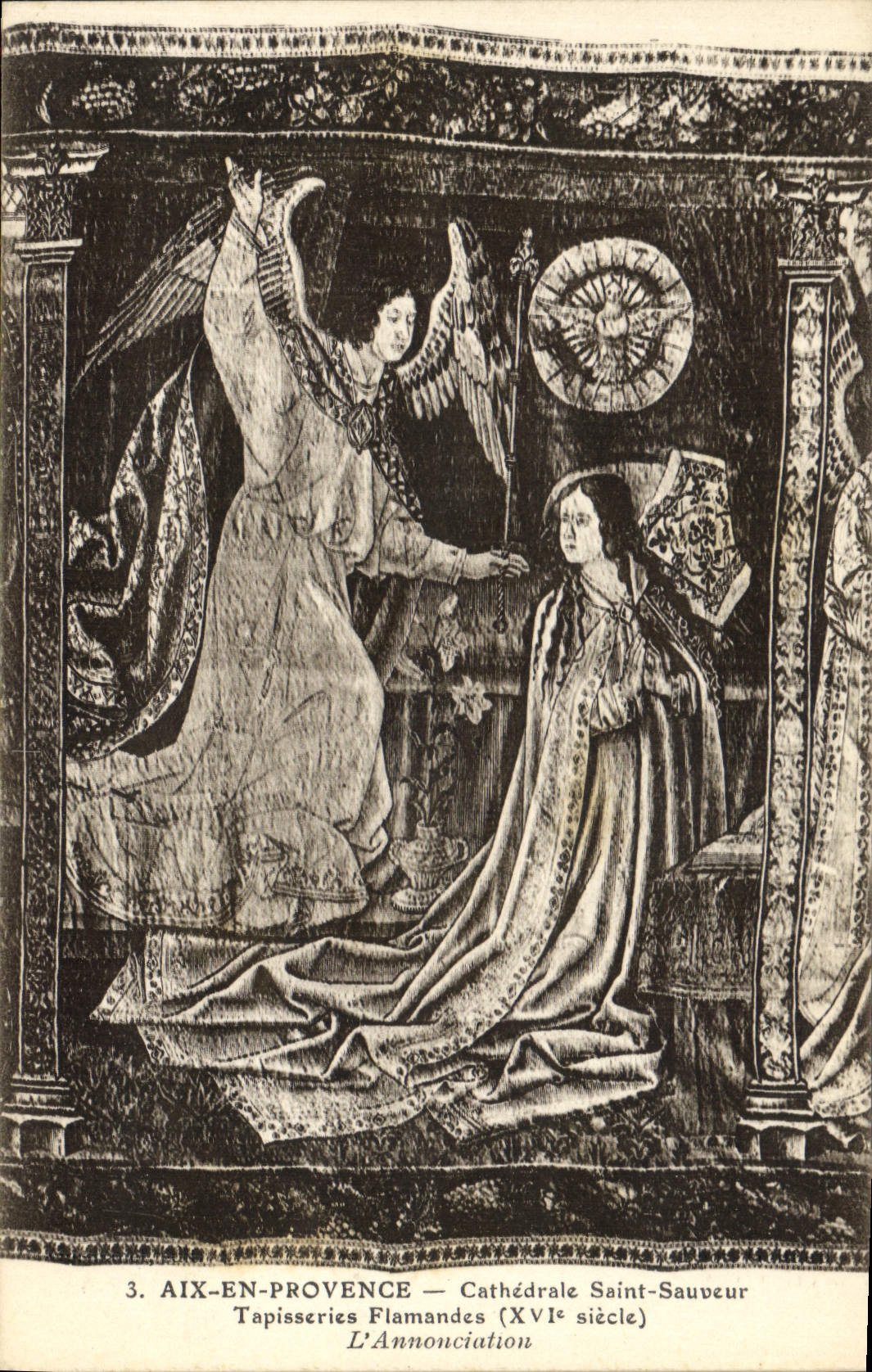 CPA Aix En Provence Cathedrale Saint Sauveur Tapisseries Flamandes XVI siecle l'Annonciation 