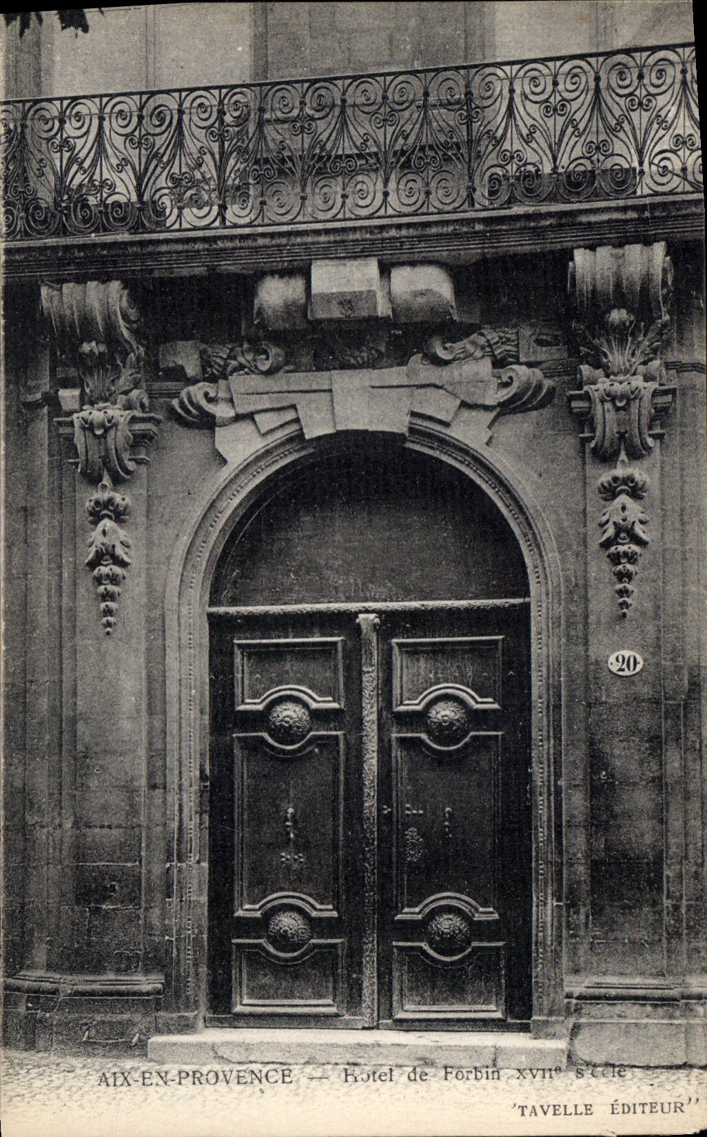 CPA Aix en Provence Hotel de Forbin XVII siecle 