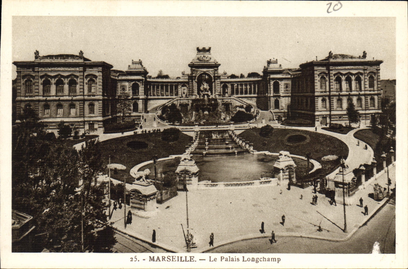 CPA Marseille le Palais Longchamp 
