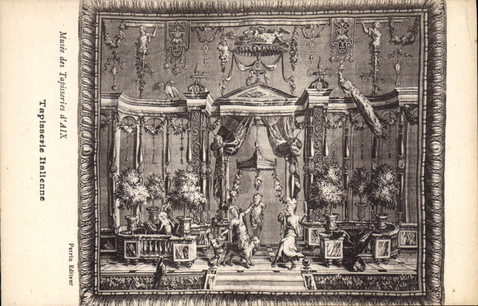CPA Musee des Tapisseries d'Aix Tapisserie Italienne 