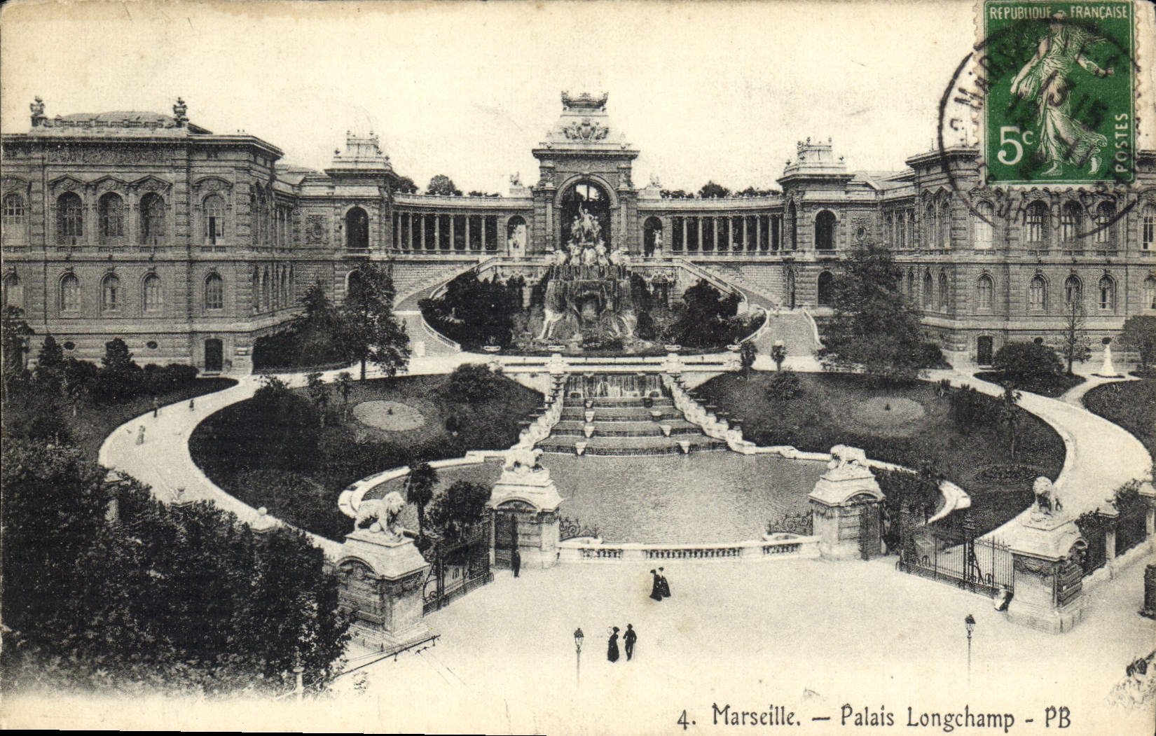CPA Marseille palais Longchamp 