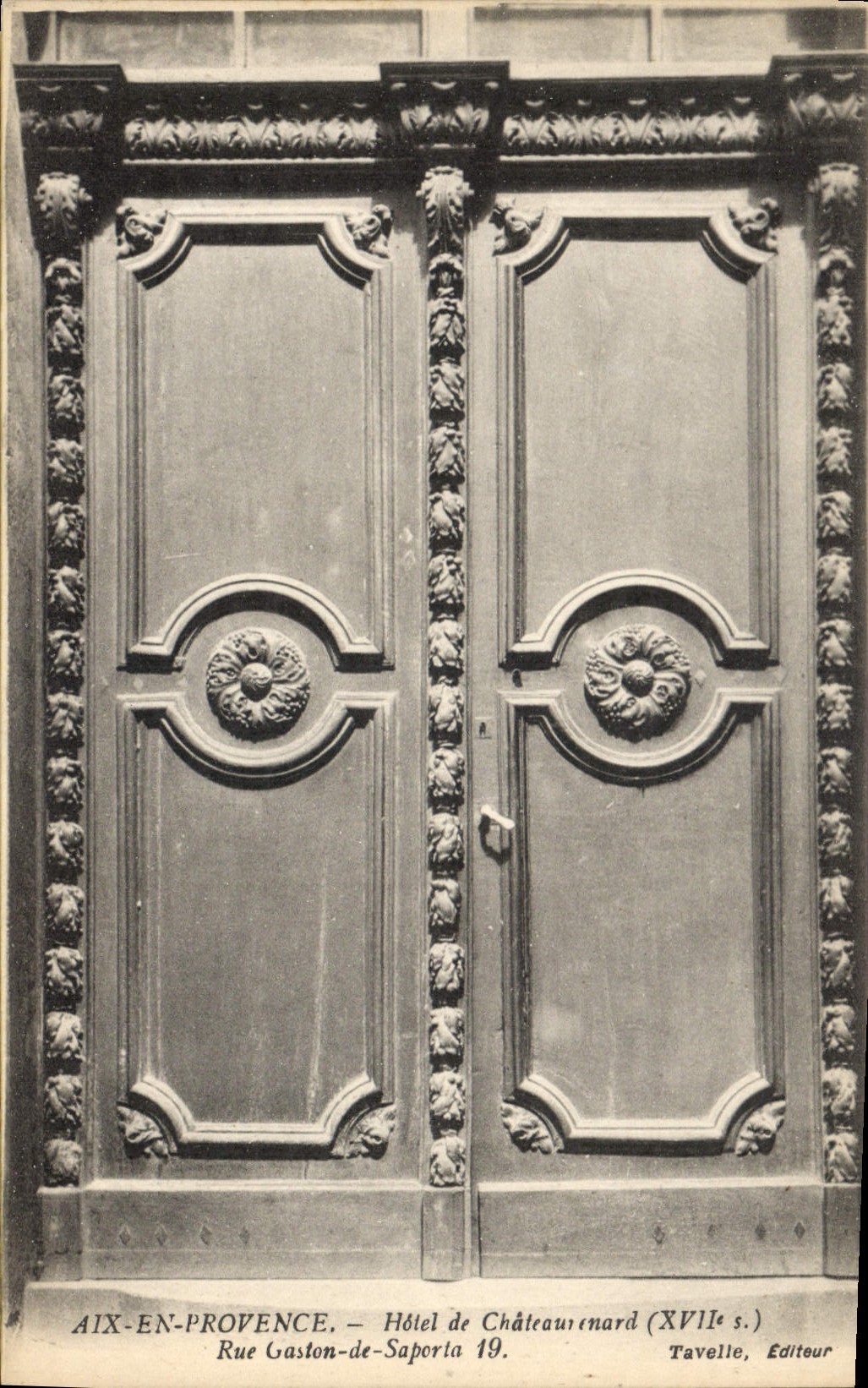 CPA Aix en Provence Hotel de Chateaurenard XVII S Rue Gaston de Saporta 19 