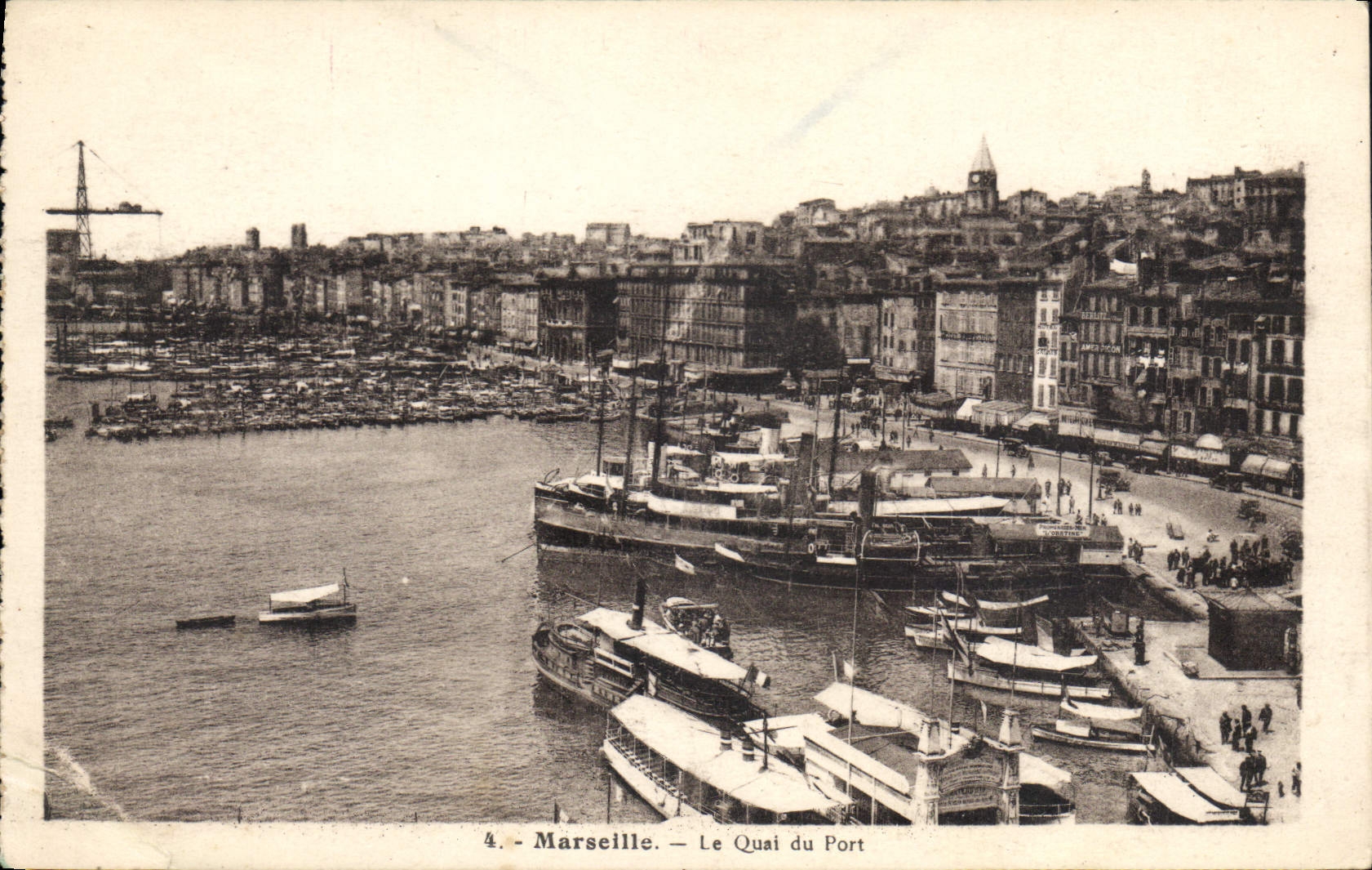CPA Marseille le Quai du Port Bateaux