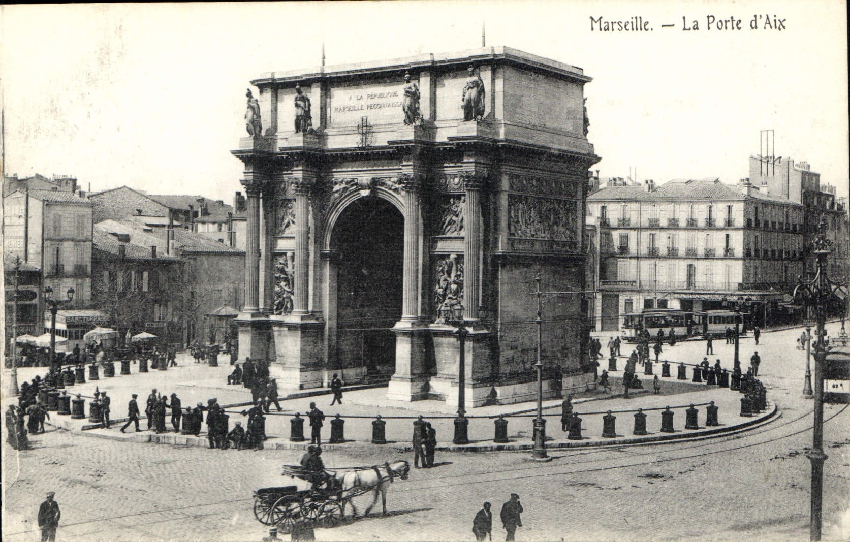CPA Marseille la Porte d'Aix 
