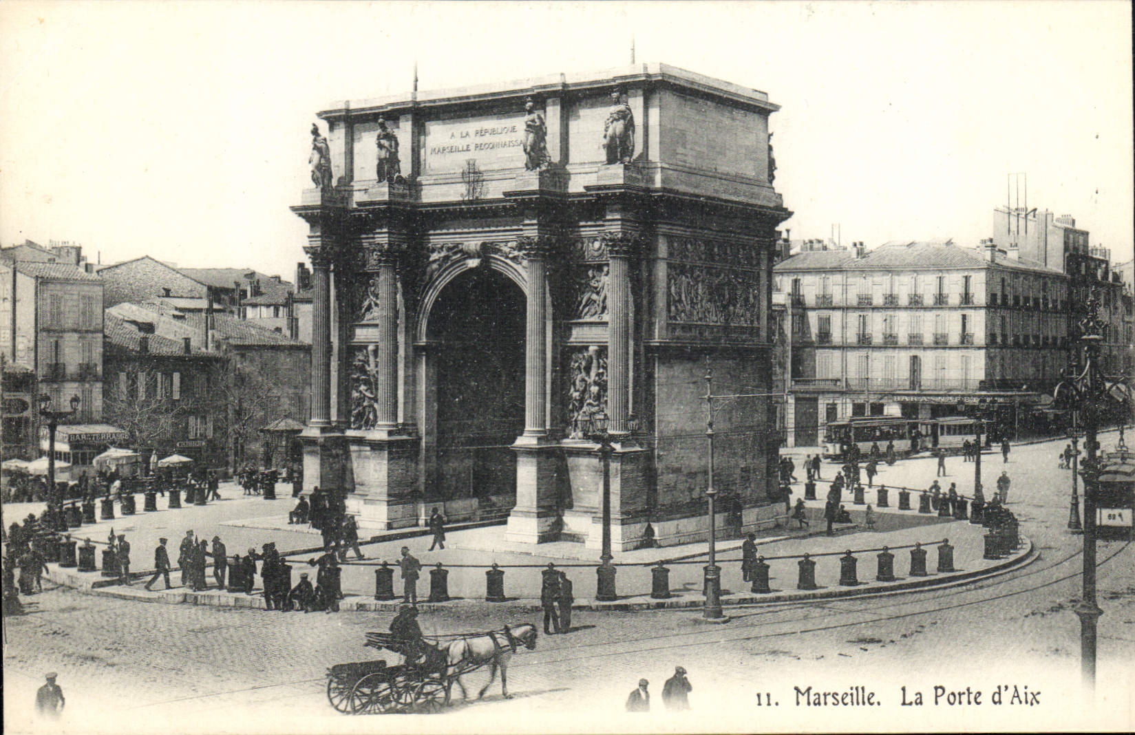 CPA Marseille la Porte d'Aix 
