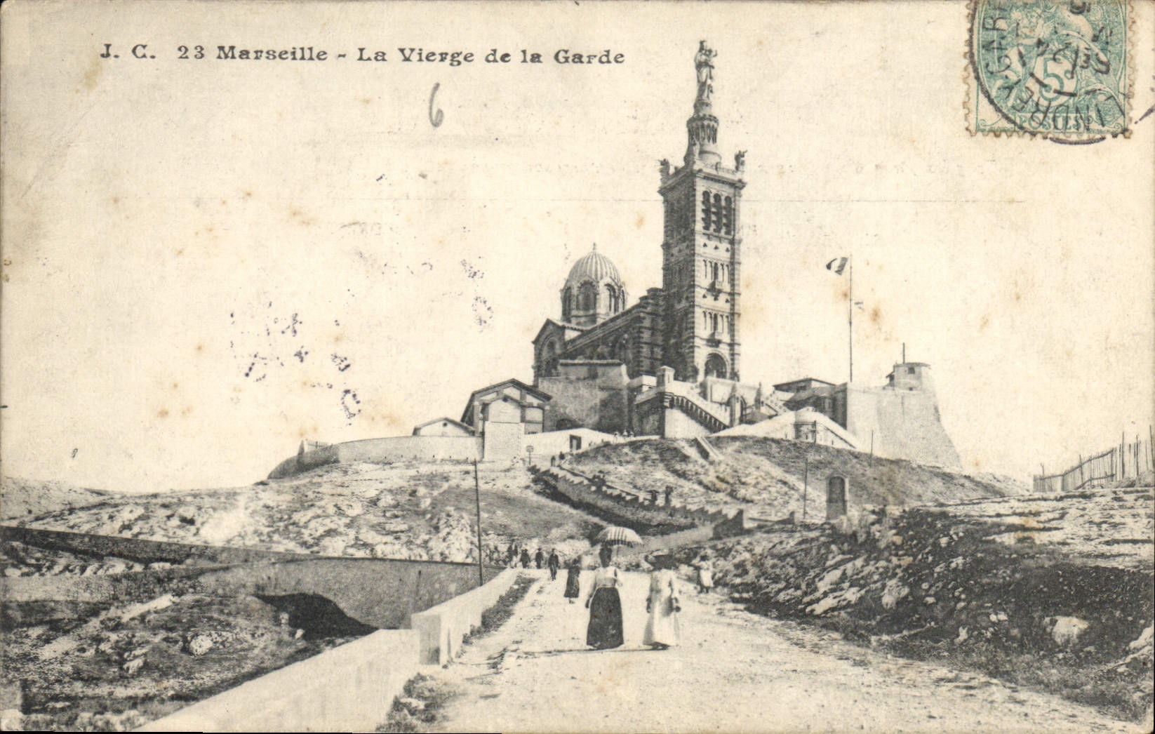 CPA Marseille la Vierge de la Garde 