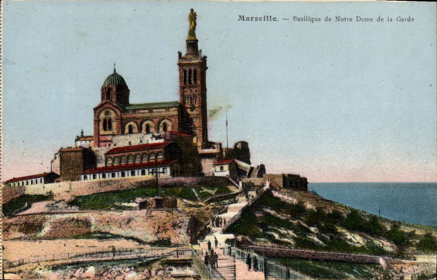 CPA Marseille Basilique de Notre Dame de la Garde 
