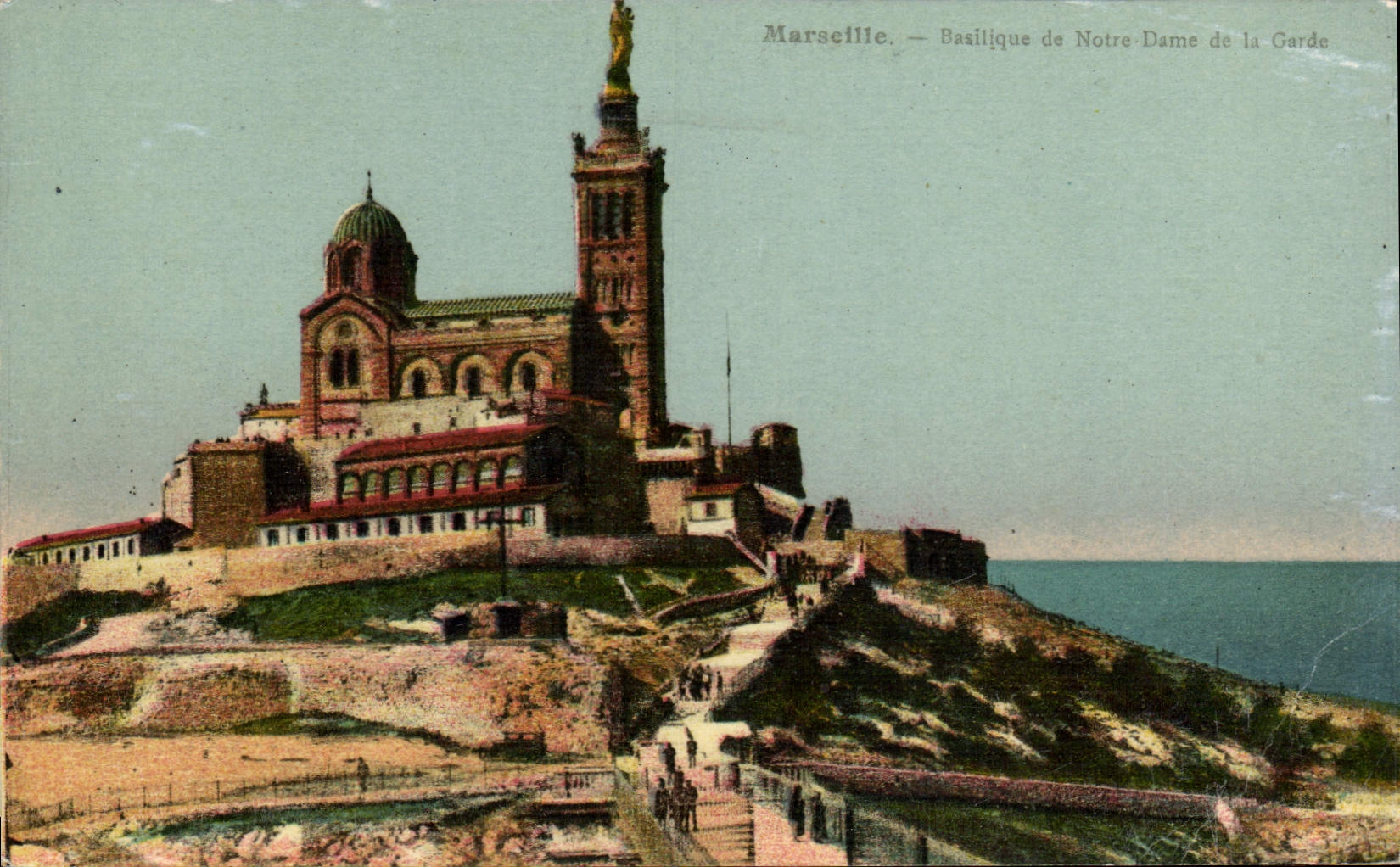 CPA Marseille Basilique de Notre Dame de la Garde 