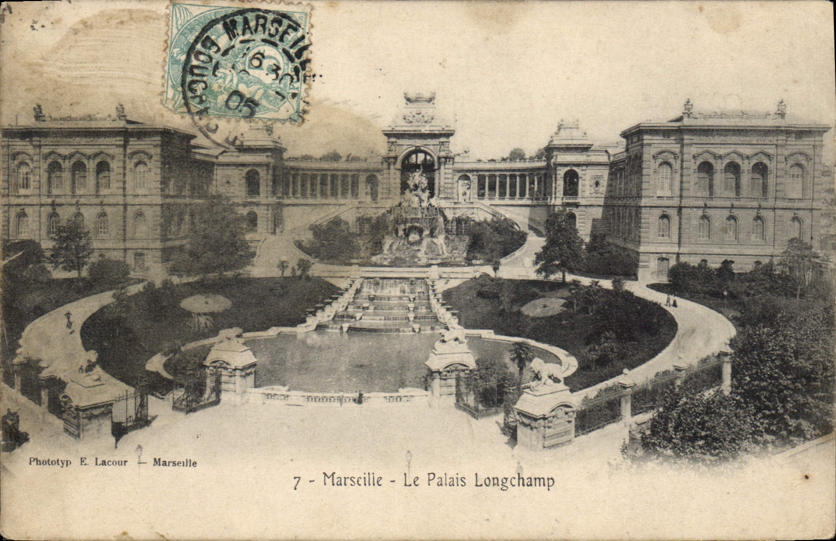 CPA Marseille le Palais Longchamp 