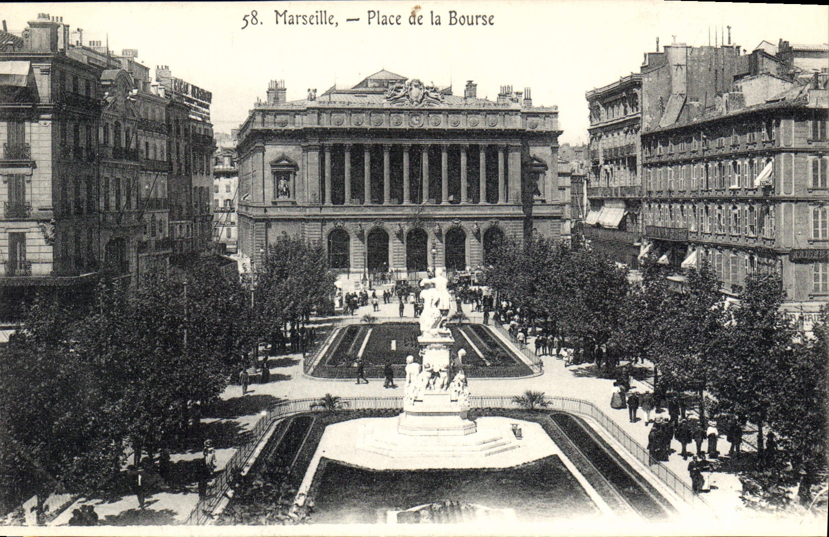 CPA Marseille Place de la Bourse 