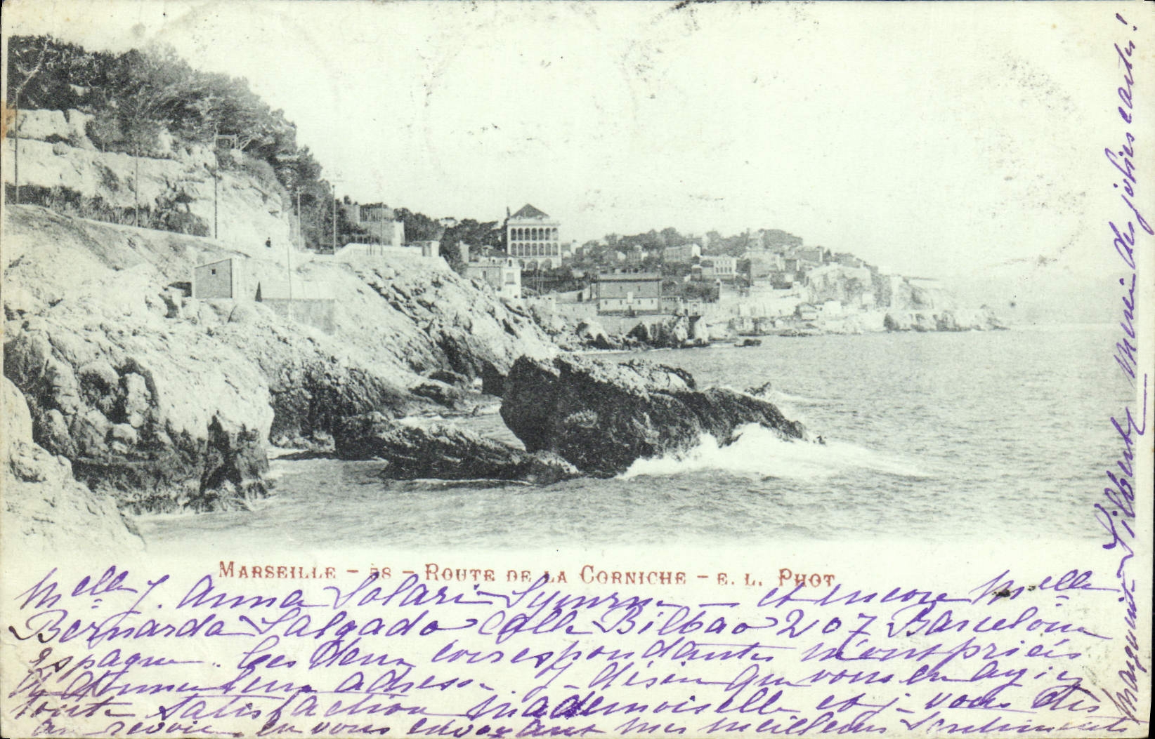CPA Marseille Route de la Corniche 