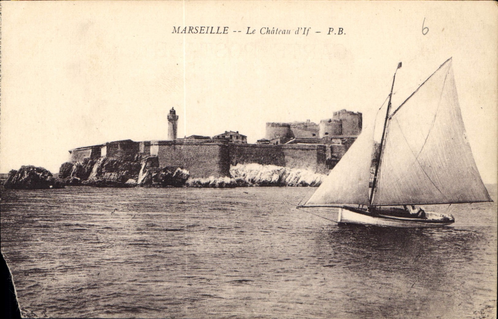 CPA Marseille le Chateau d'If Bateau