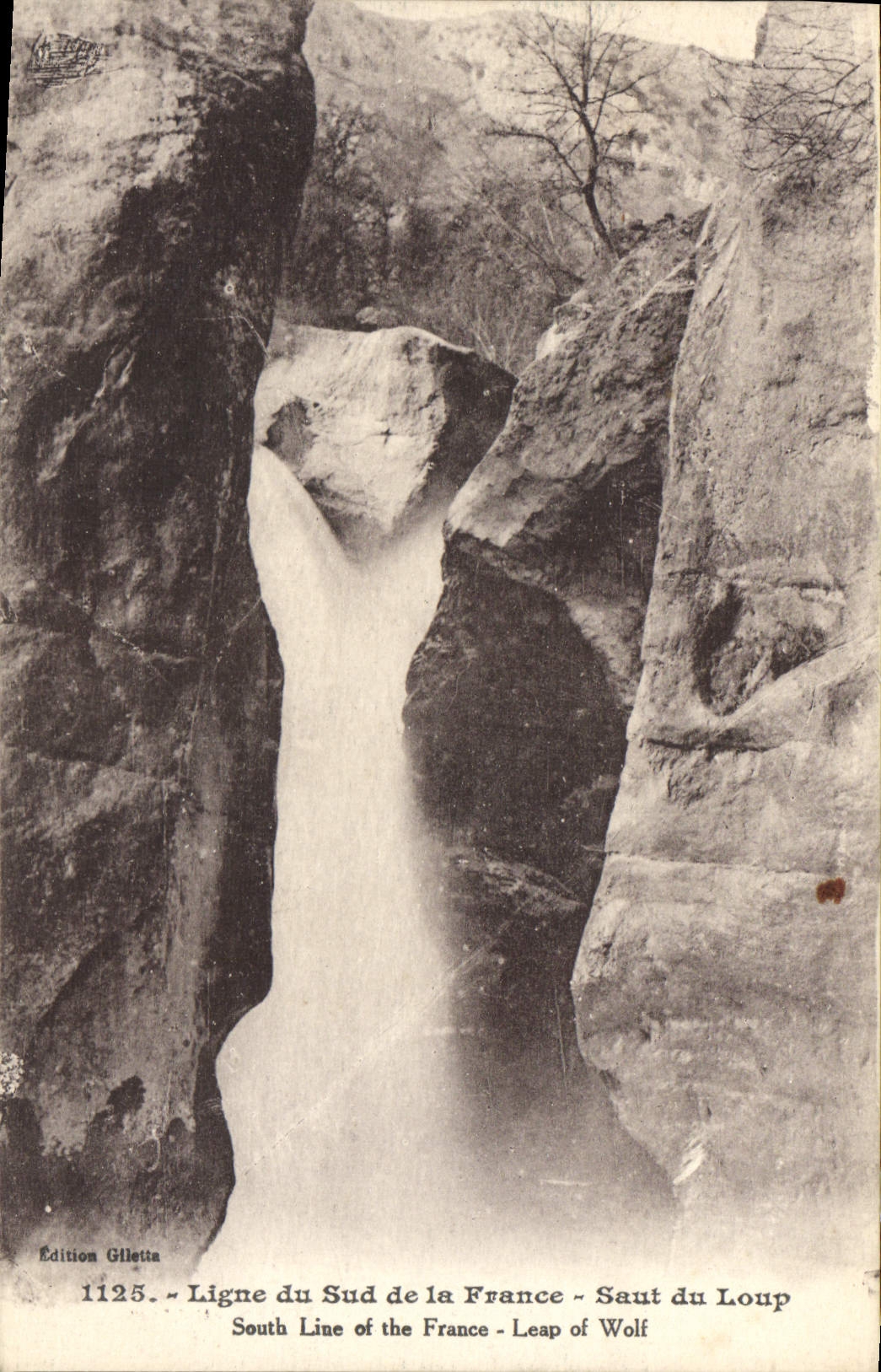 CPA Ligne du Sud de la France Saut du Loup 