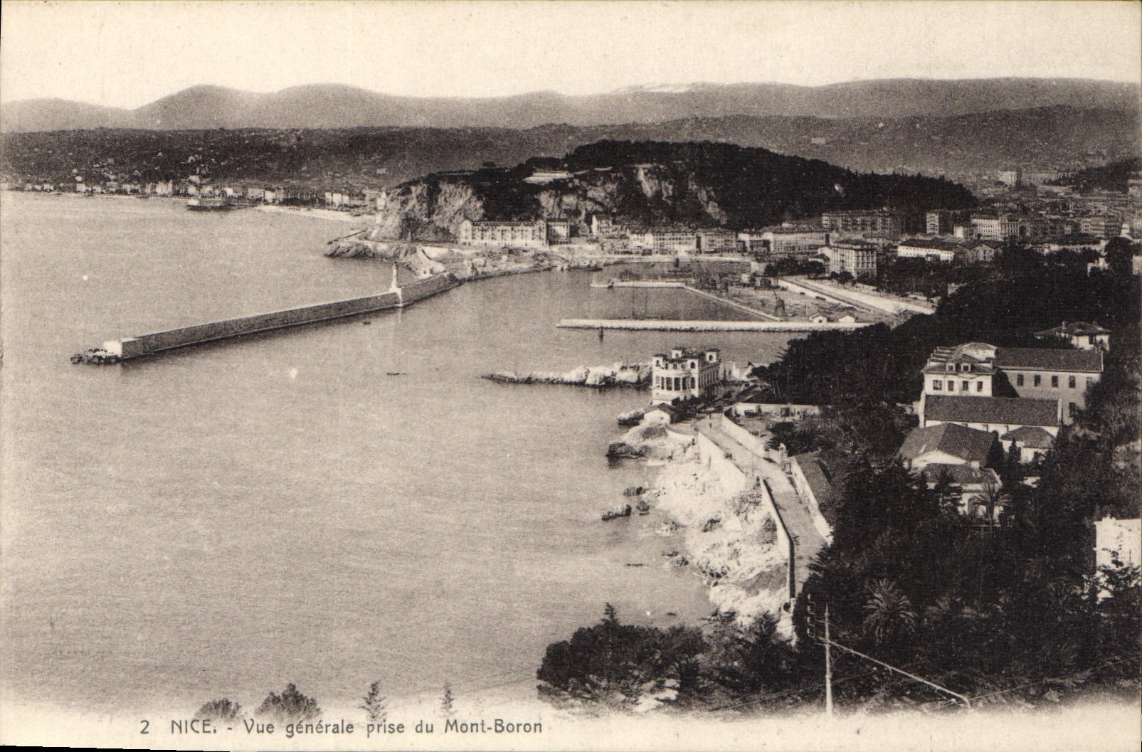 CPA Nice vue generale prise du Mont Boron 