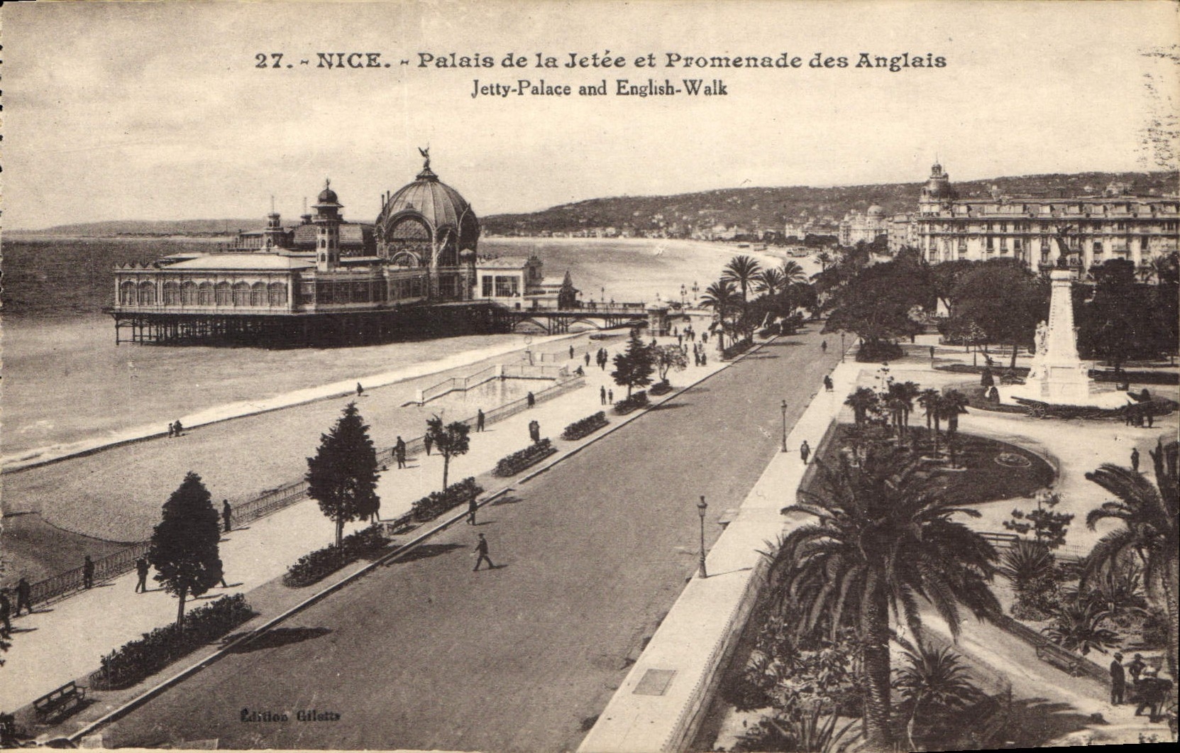 CPA Nice Palais de la Jetee et Promenade des Anglais 