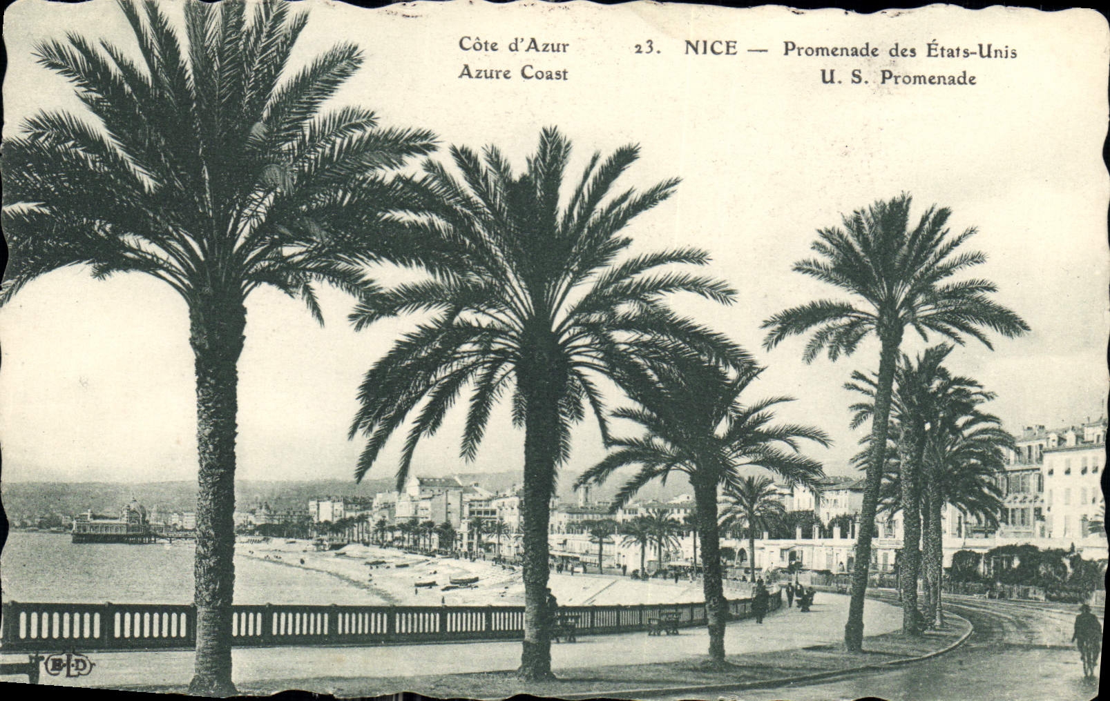 CPA Cote d'Azur Nice Promenade des Etats Unis 
