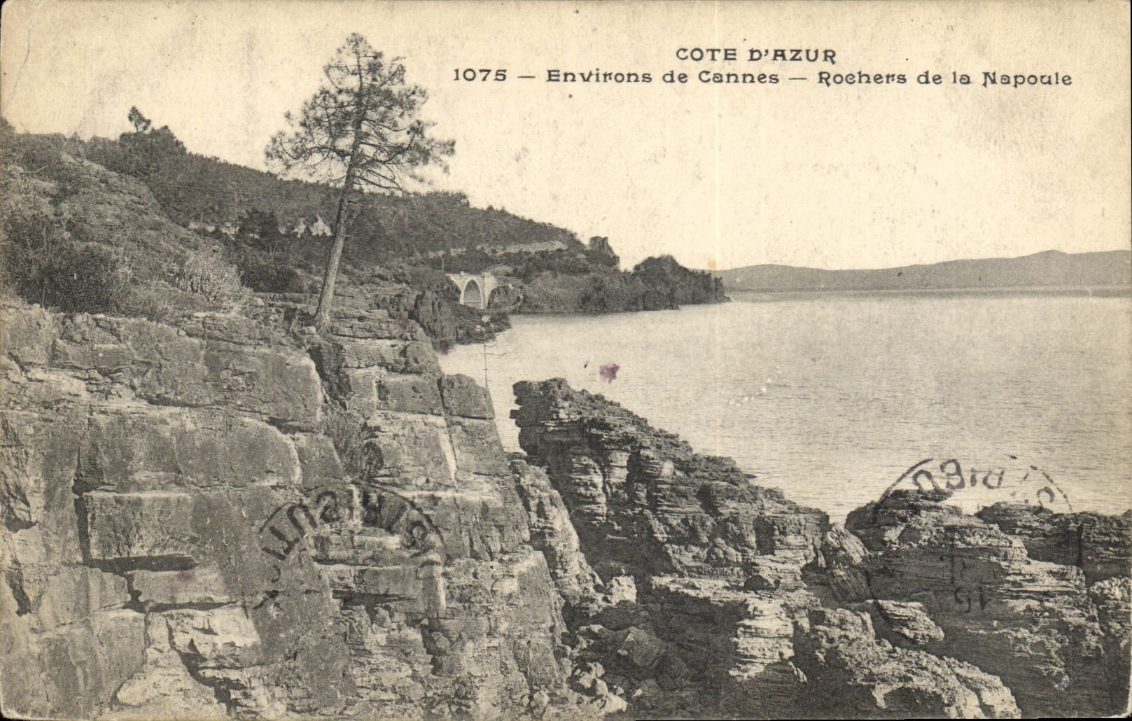 CPA Cote d'Azur Environs de Cannes Rochers de la Napoule