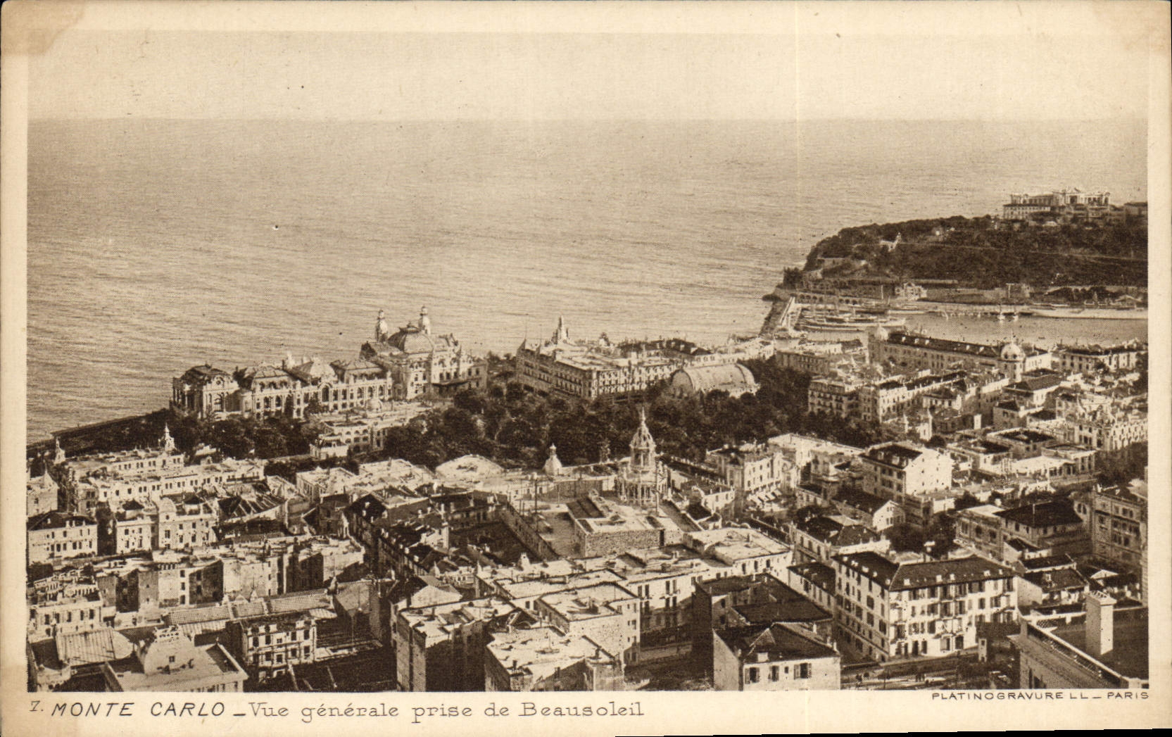 CPA Monte Carlo vue generale prise de Beausoleil 
