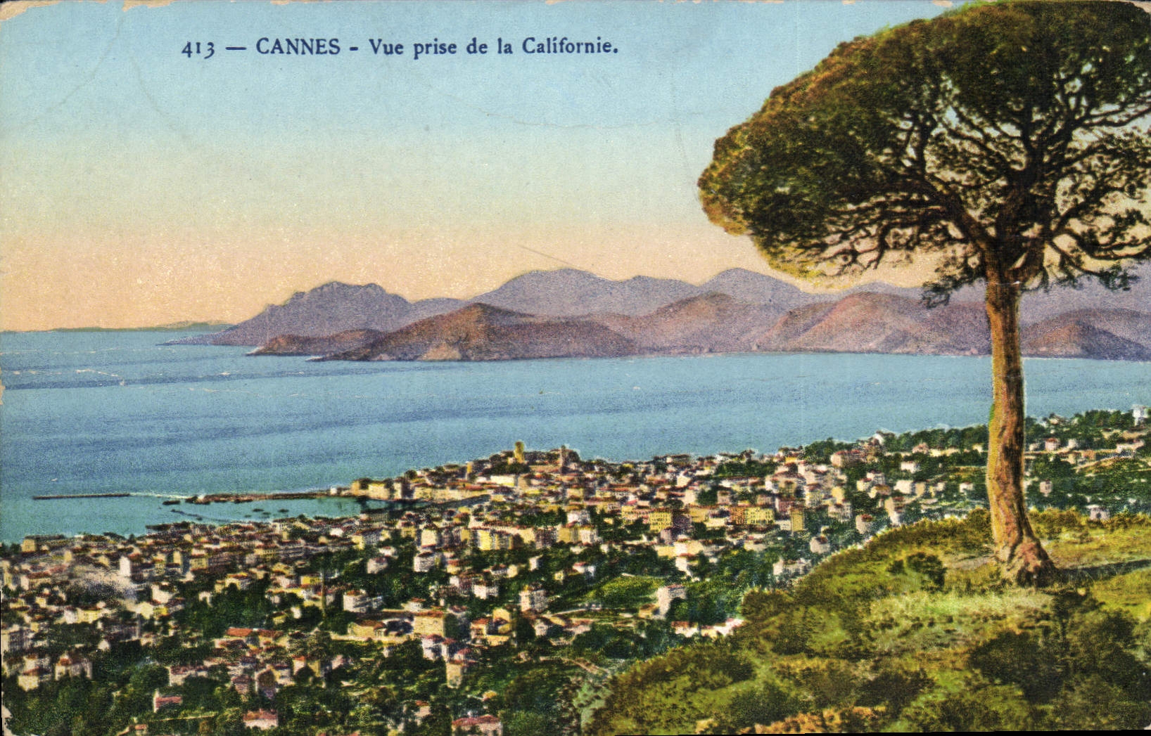 CPA Cannes vue prise de la Californie 