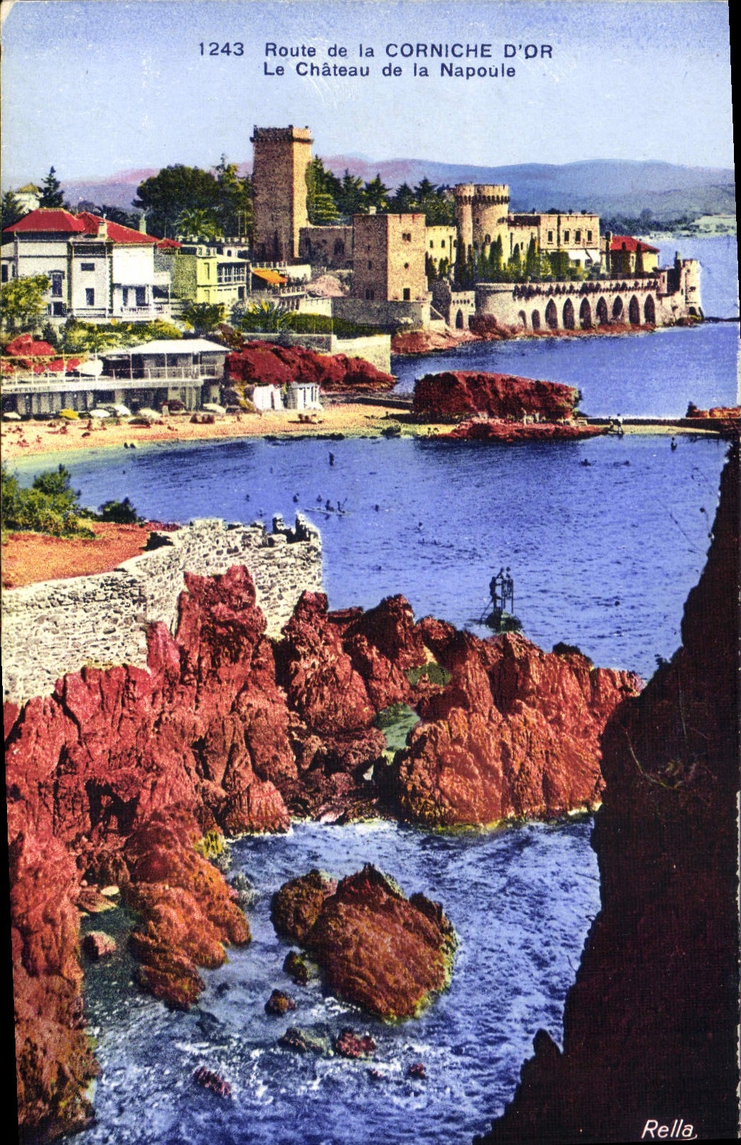 CPA Route de la Corniche d'Or le Chateau de la Napoule