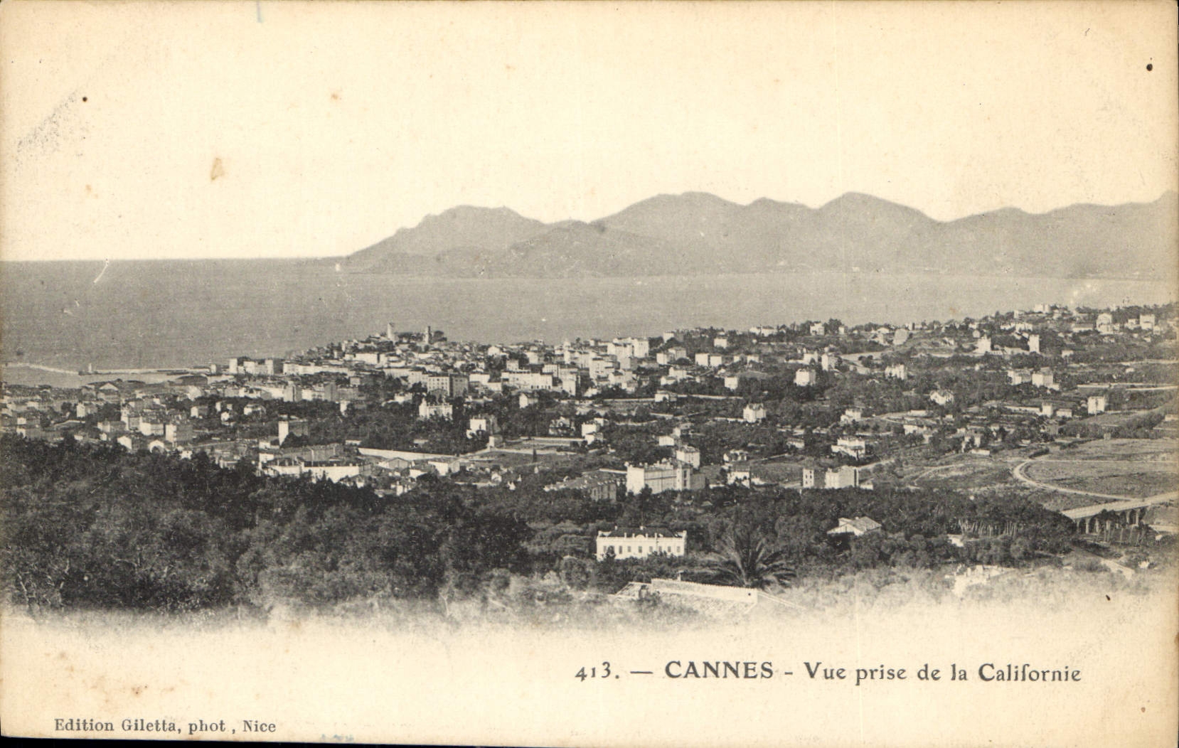 CPA Cannes vue prise de la Californie 