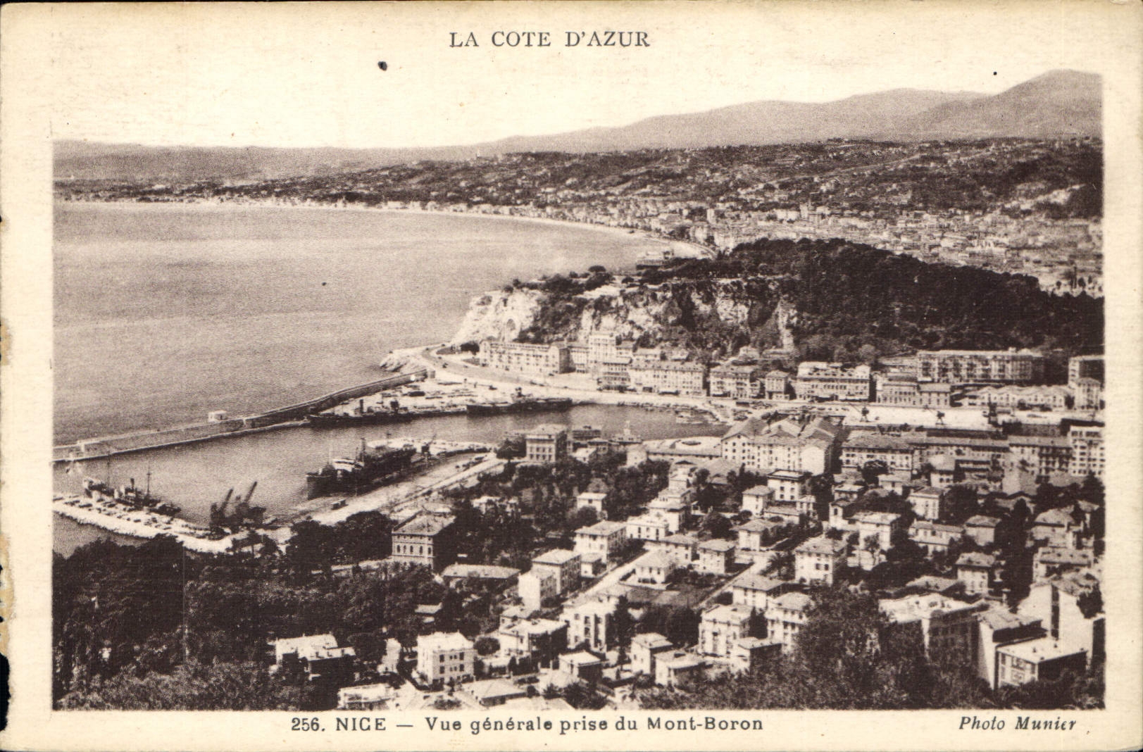 CPA La Cote d'Azur Nice vue generale prise du Mont Boron 