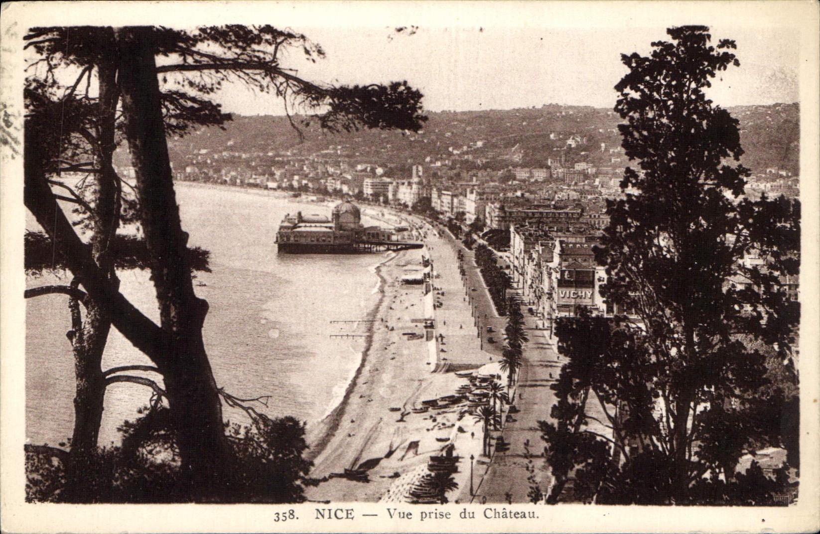 CPA Nice vue prise du Chateau 