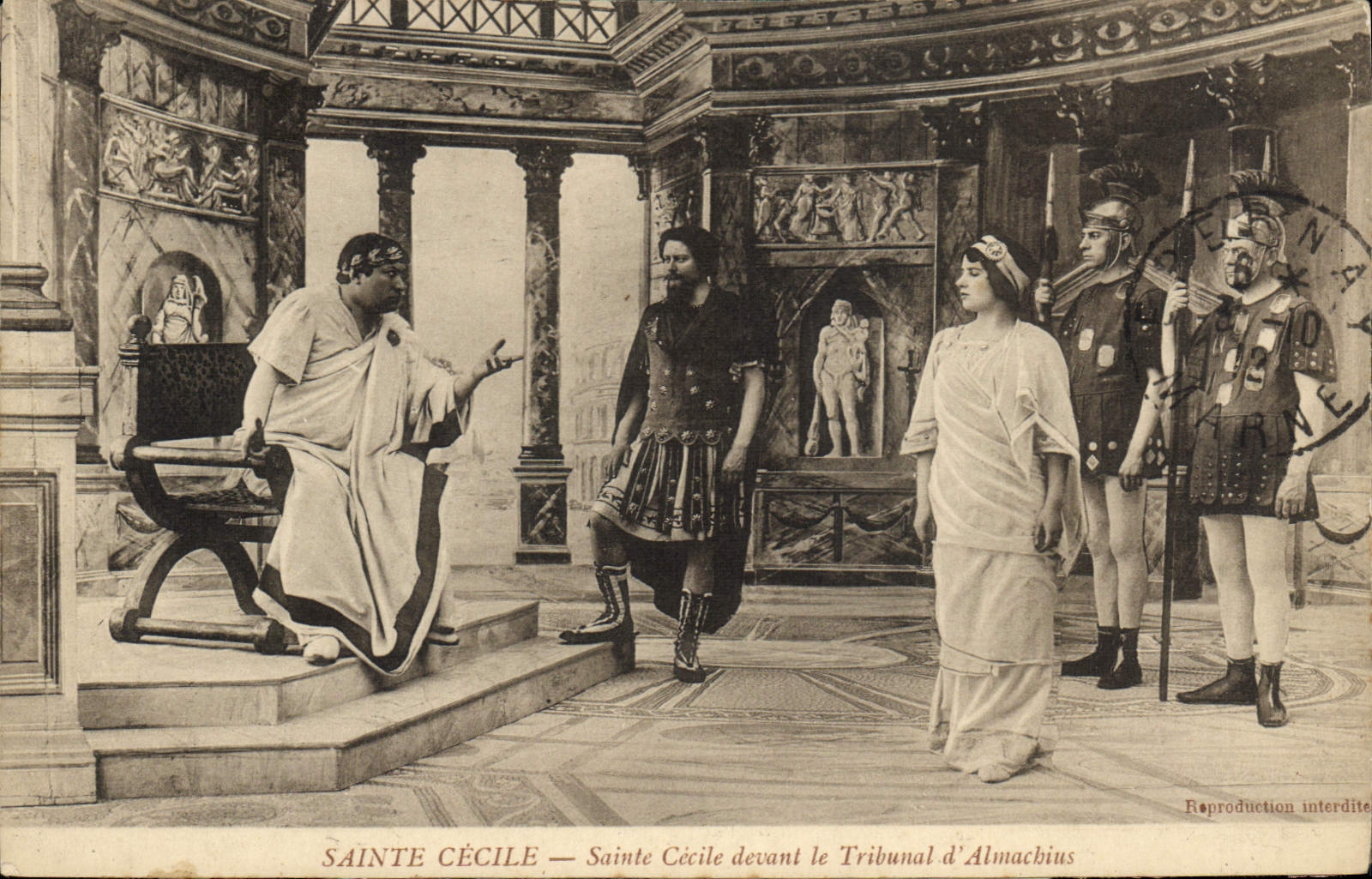 CPA Sainte Cecile Sainte Cecile devant le Tribunal d'Almachius