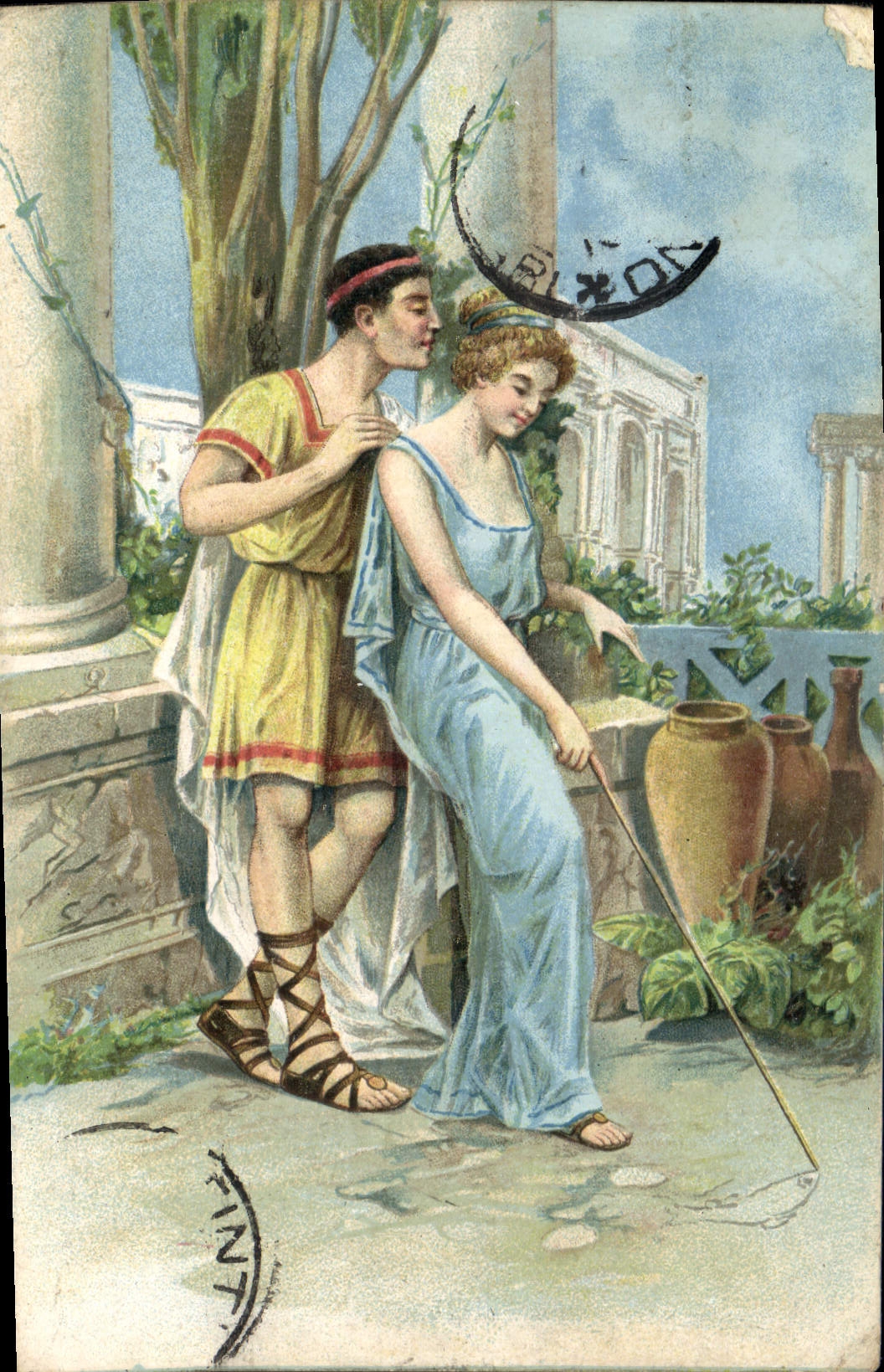 CPA Quo Vadis Viniclus declare son amour a Licie 