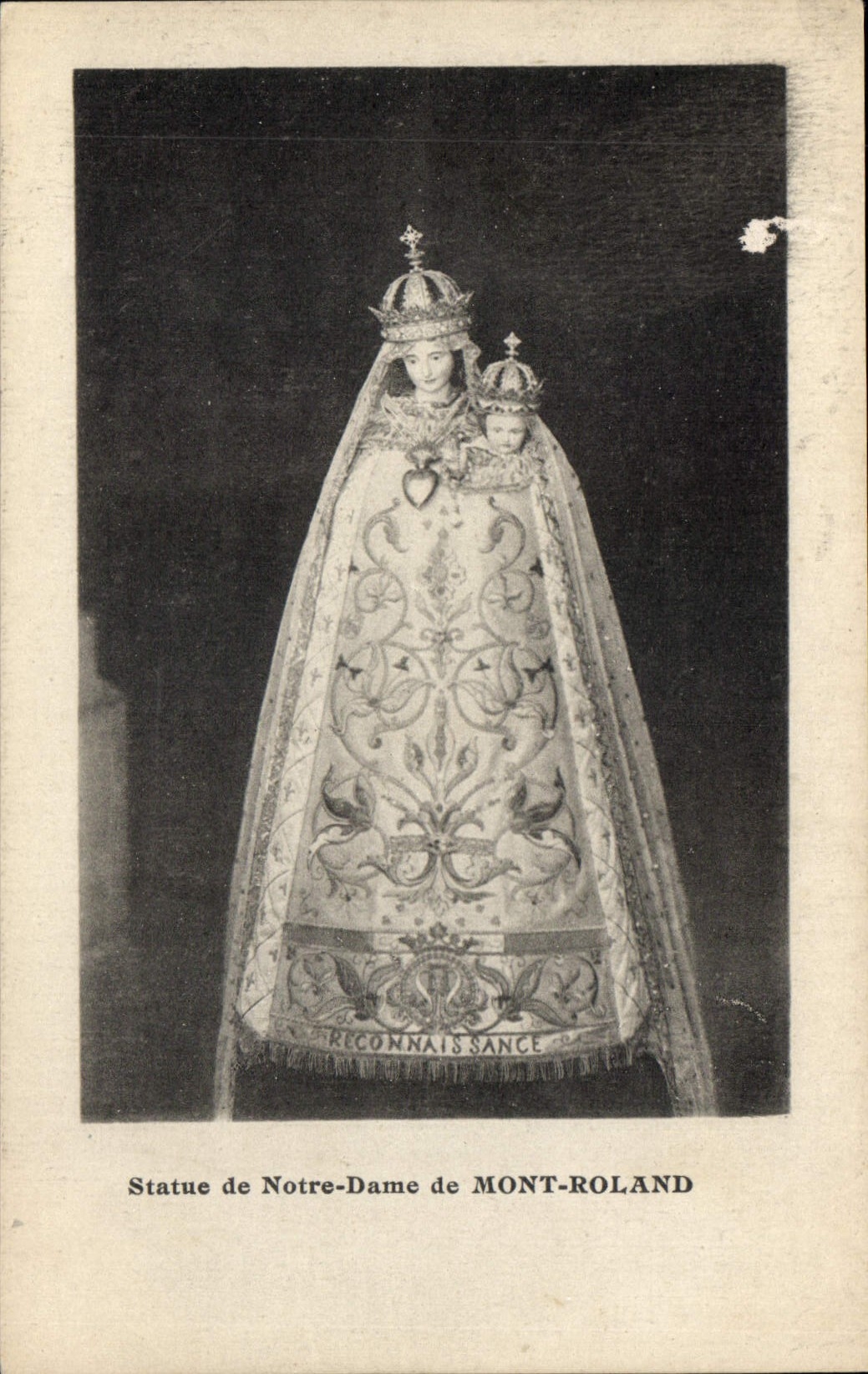 CPA Statue de Notre Dame de Mont Roland 