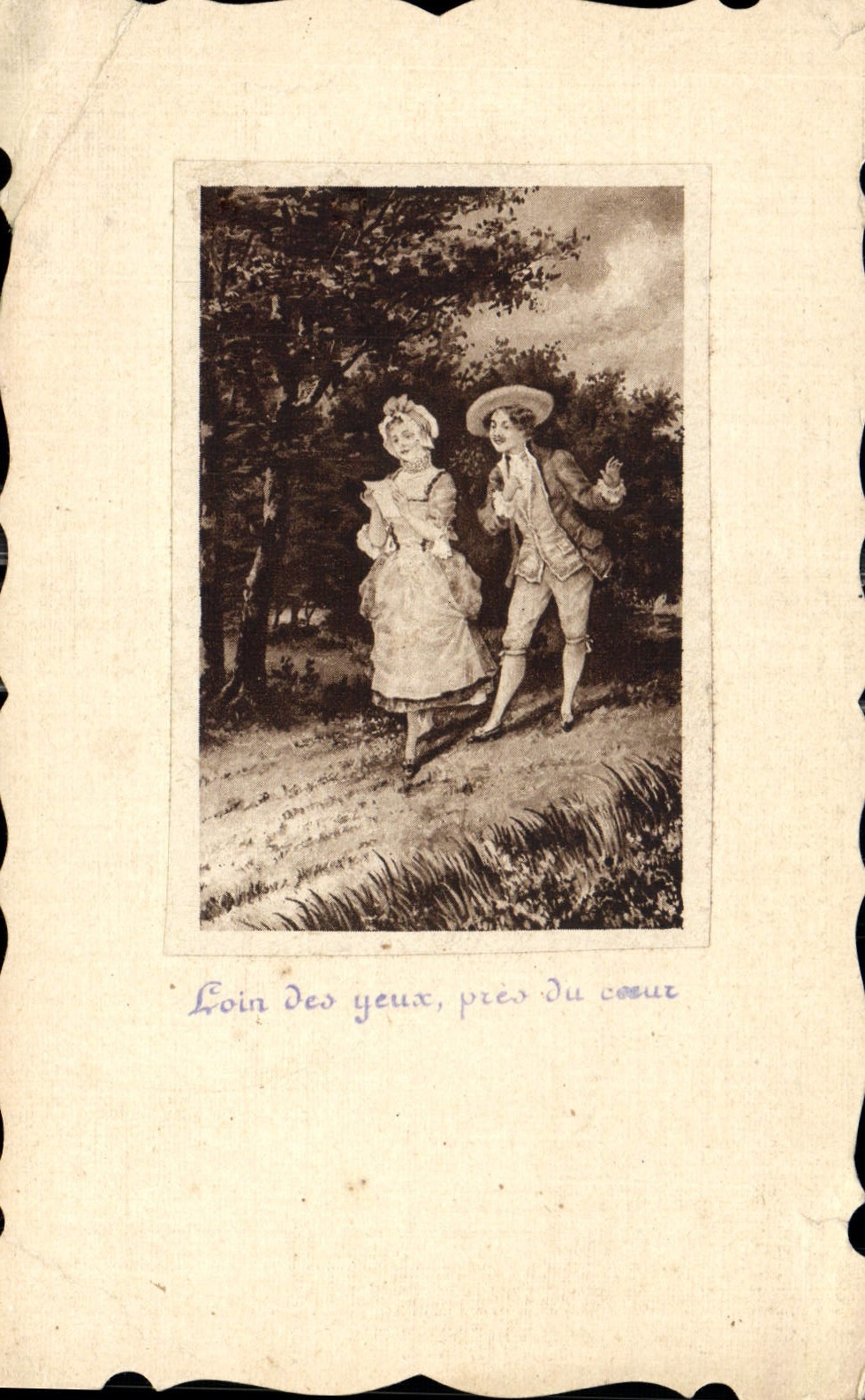 CPA Loin des Yeux pres du Coeur