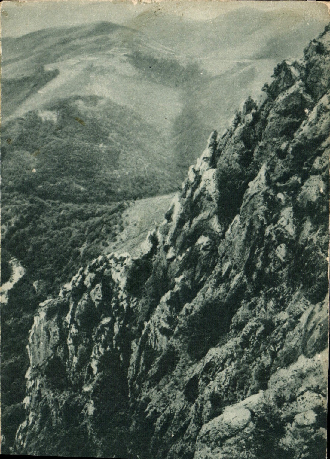 CPA Les Causses Montee a l'Aigoual 