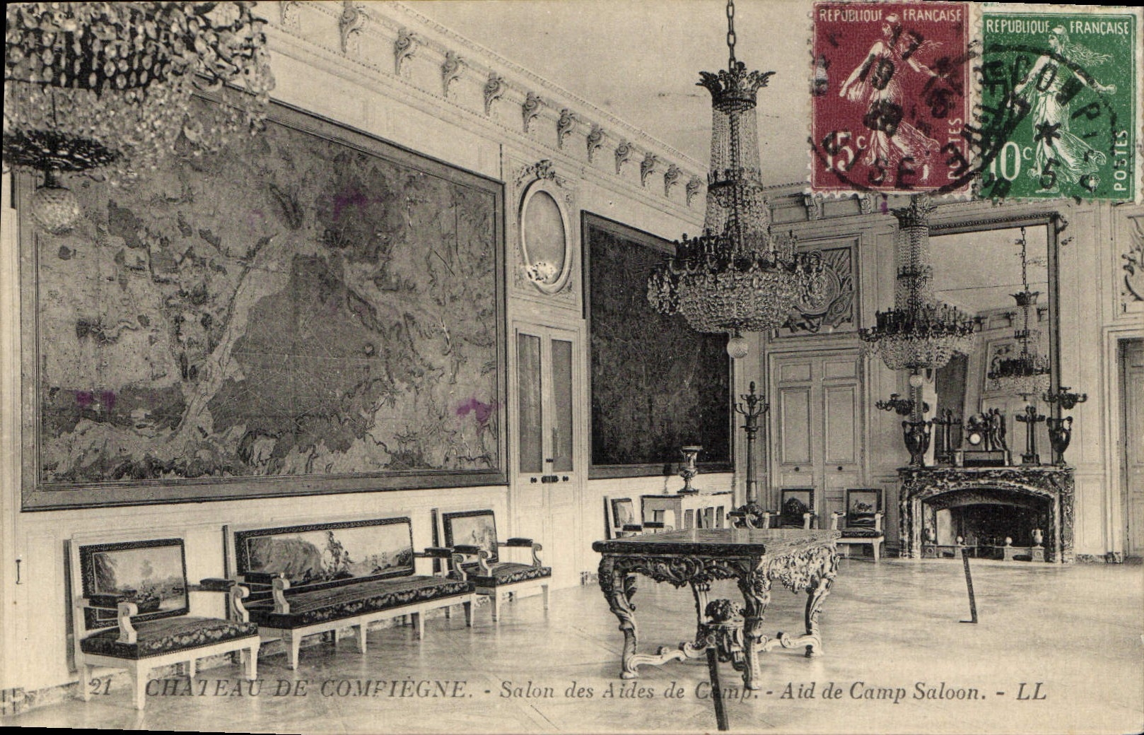 CPA Chateau de Compiegne Salon des Aides de Camp 