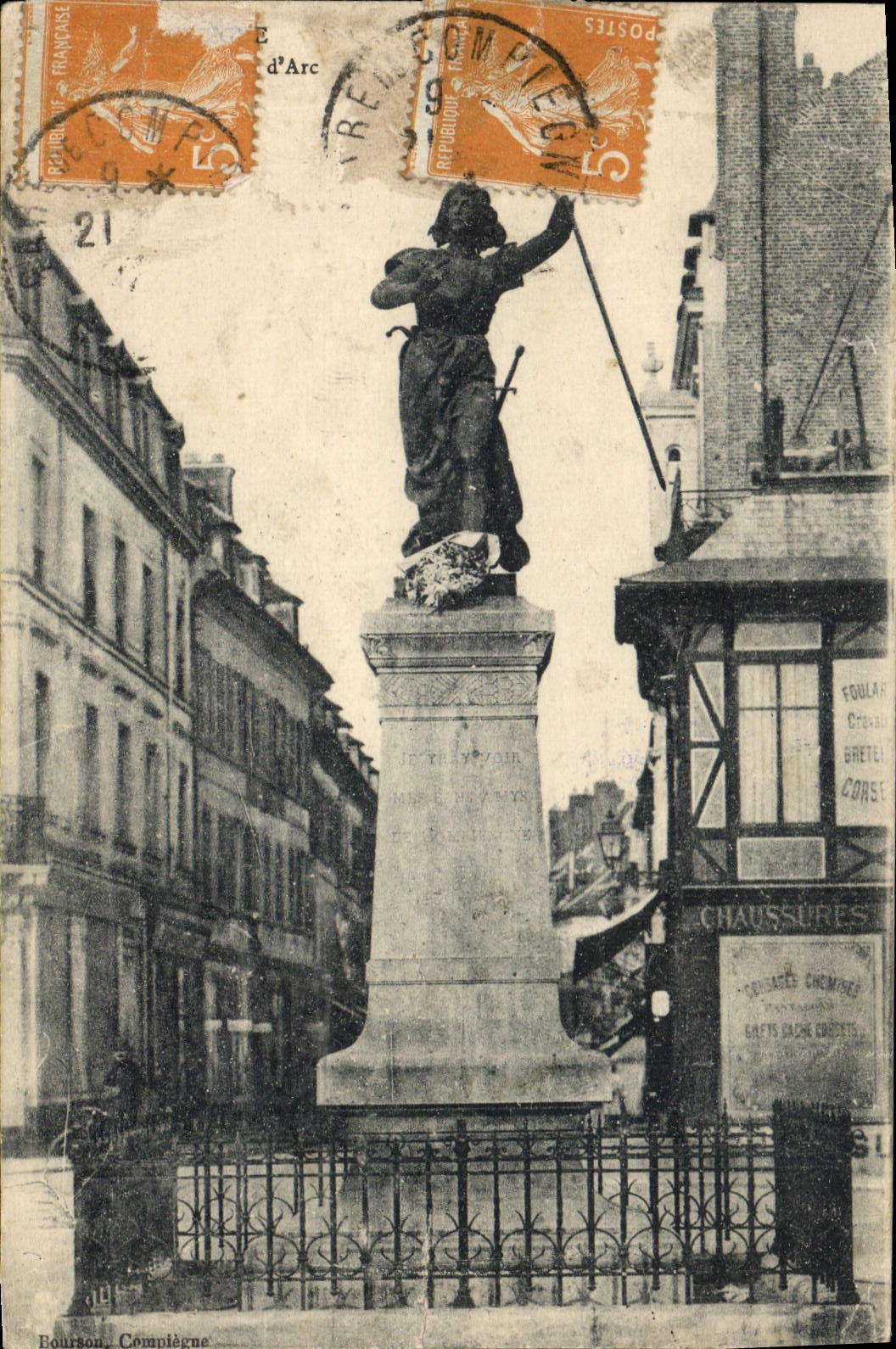 CPA Statue de Jeanne d'Arc 