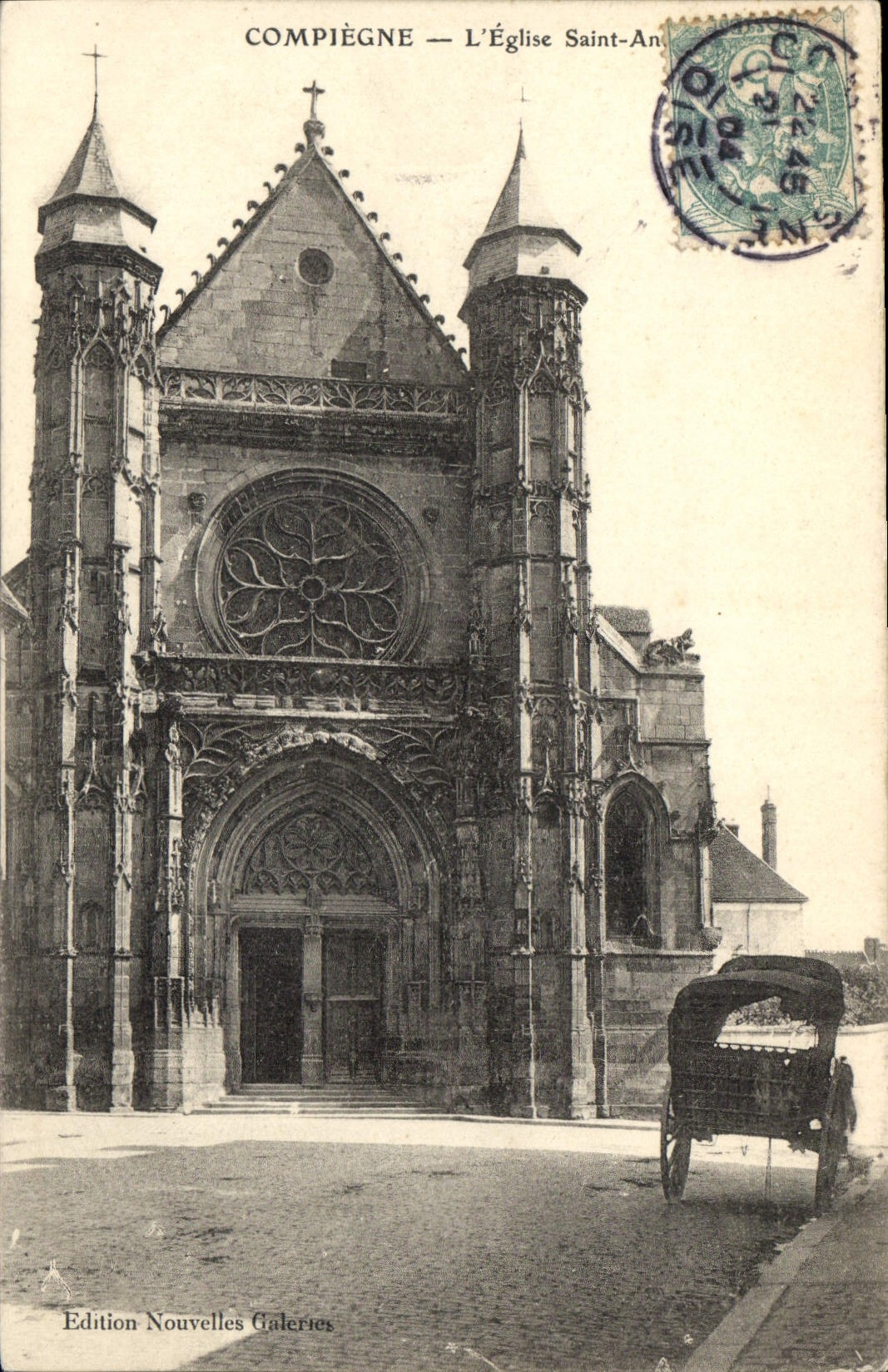 CPA Compiegne l'Eglise Saint Antoine 