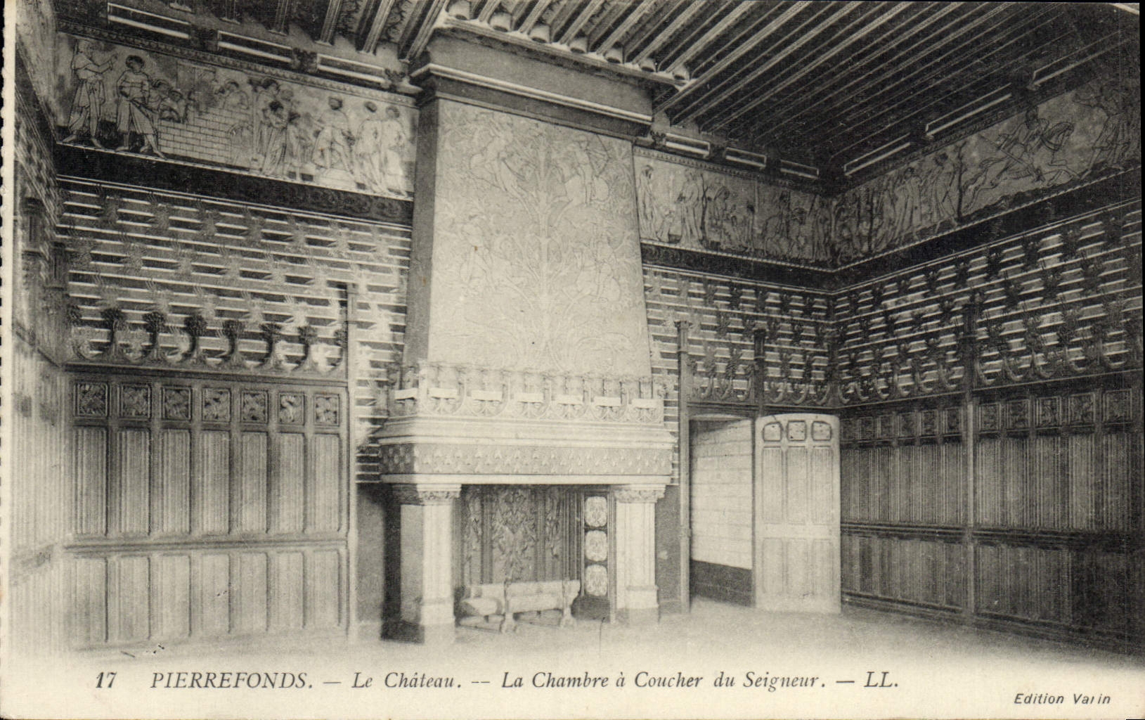 CPA Pierrefonds le Chateau la Chambre a Coucher du Seigneur 