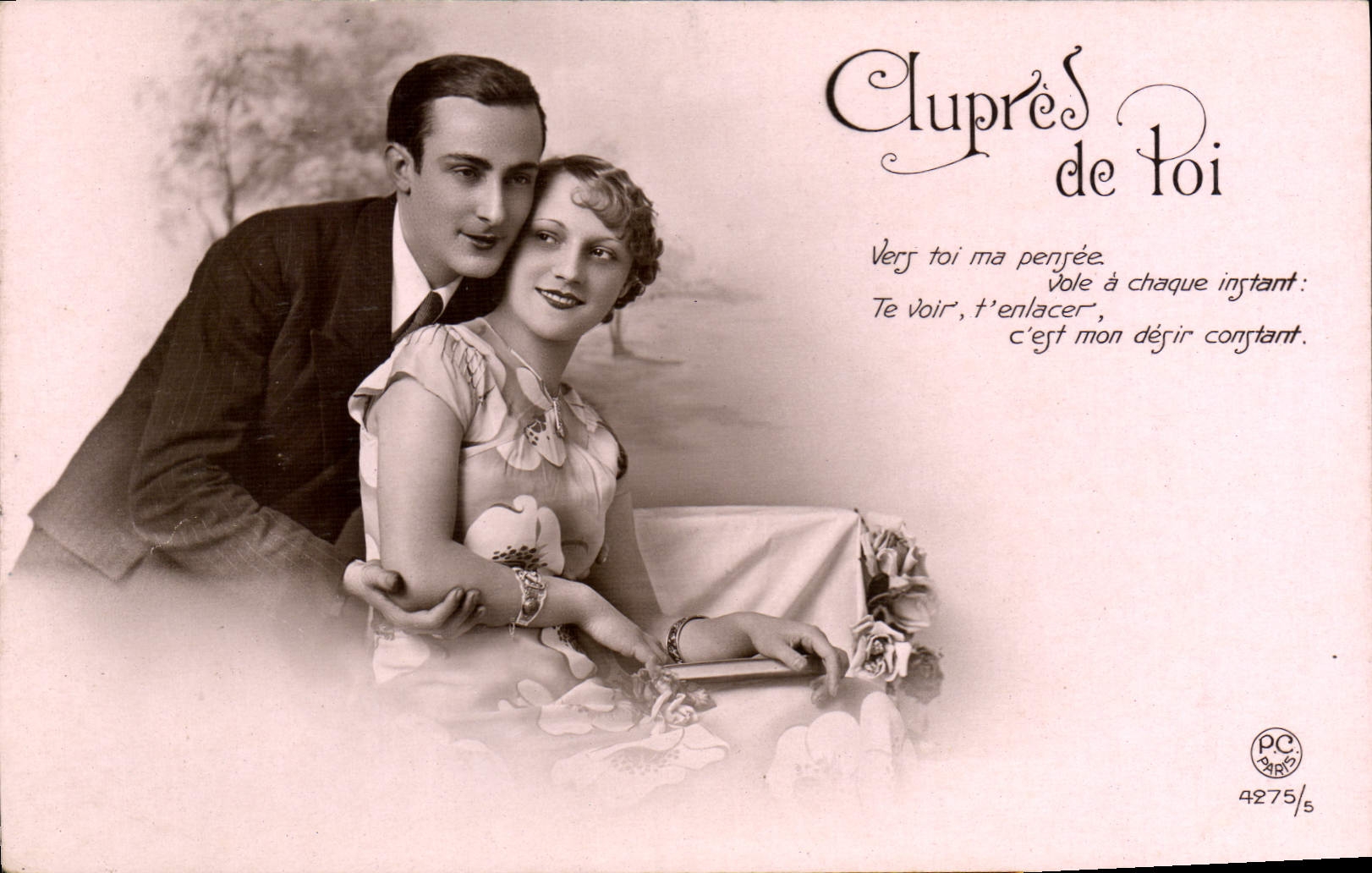 CPA Aupres de toi Femme