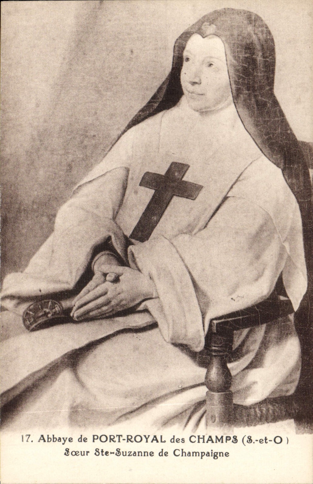CPA Abbaye de Port Royal des Champs S et O Soeur Ste Suzanne de Champaigne 