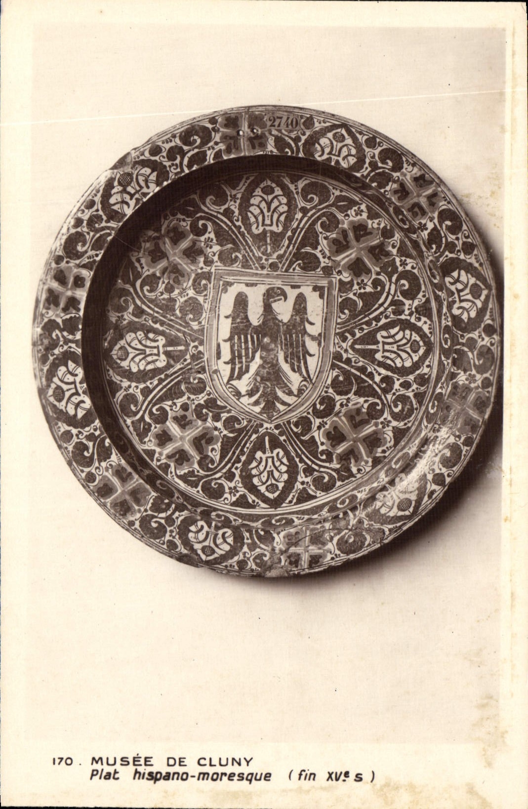 CPA Musee de Cluny Plat hispano moresque fin XVs 