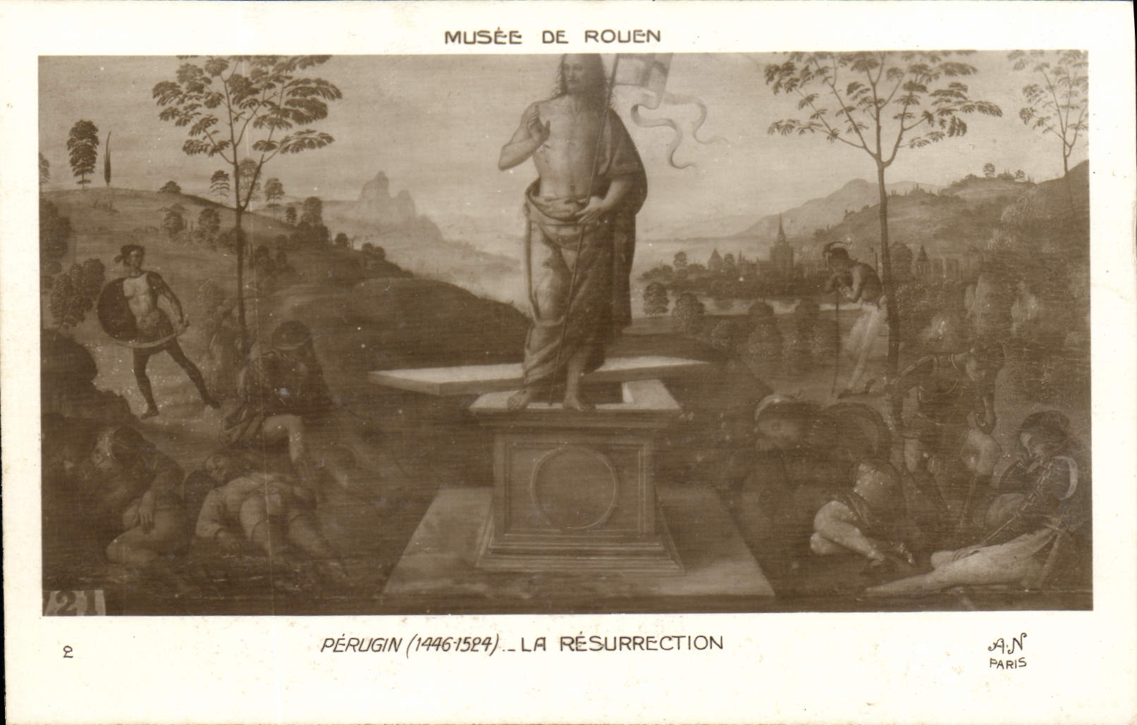 CPA Musee de Rouen Perligin 1446 1524 La Resurrection